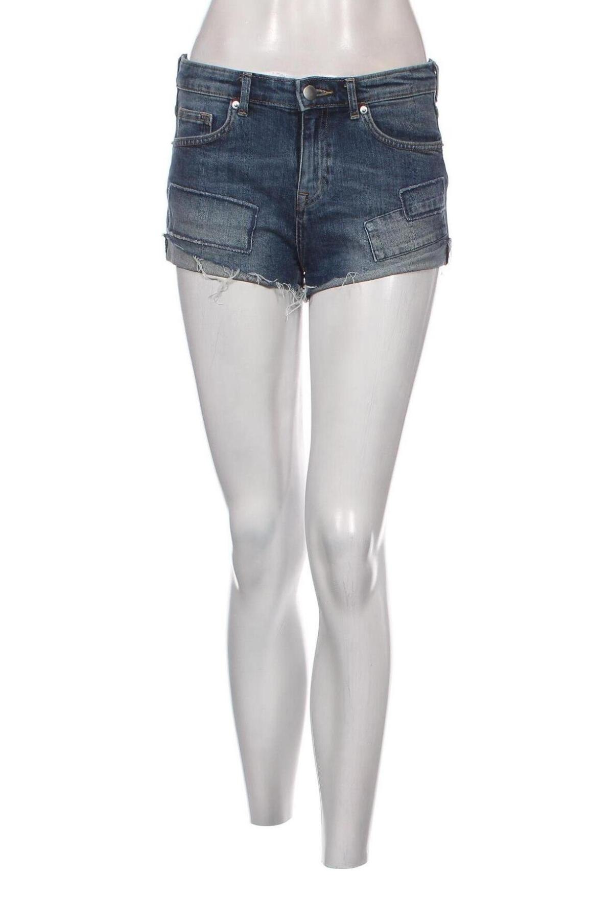 Pantaloni scurți de femei H&M, Mărime S, Culoare Albastru, Preț 62,50 Lei