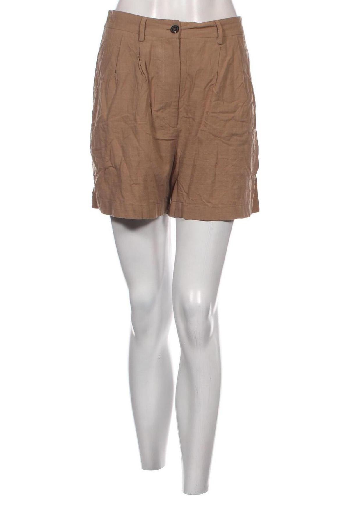 Дамски къс панталон NA-KD, Размер M, Цвят Кафяв, Цена 24,00 лв.