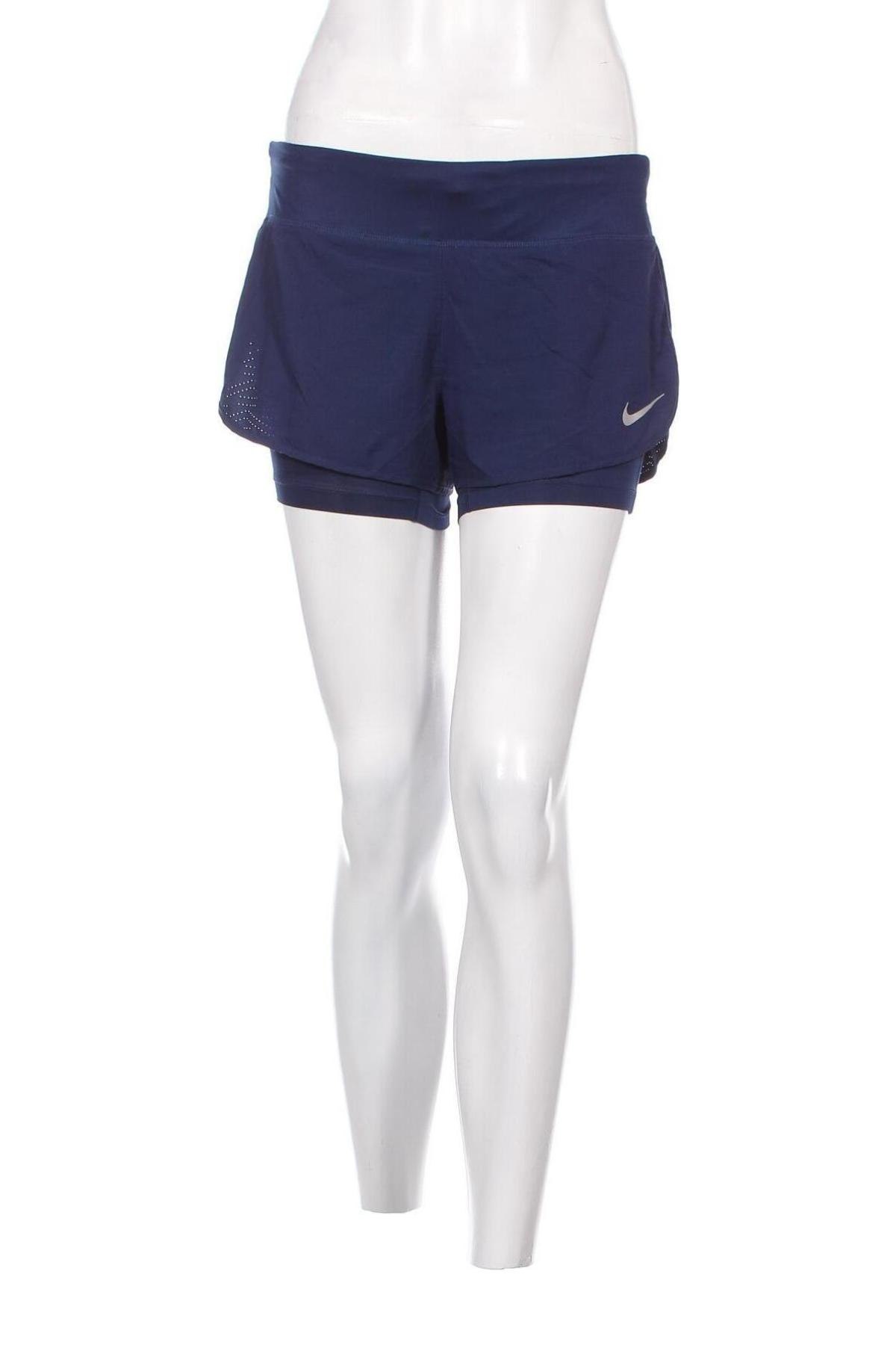 Дамски къс панталон Nike Running, Размер S, Цвят Син, Цена 24,00 лв.