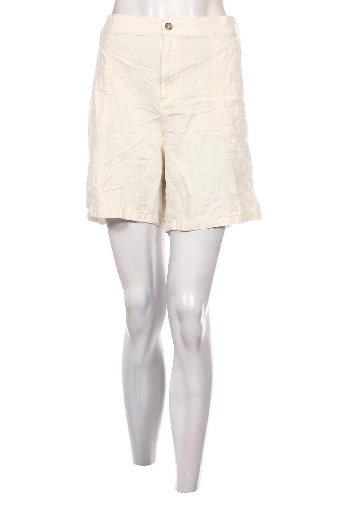 Γυναικείο κοντό παντελόνι Saint Tropez, Μέγεθος 3XL, Χρώμα Εκρού, Τιμή 11,29 €