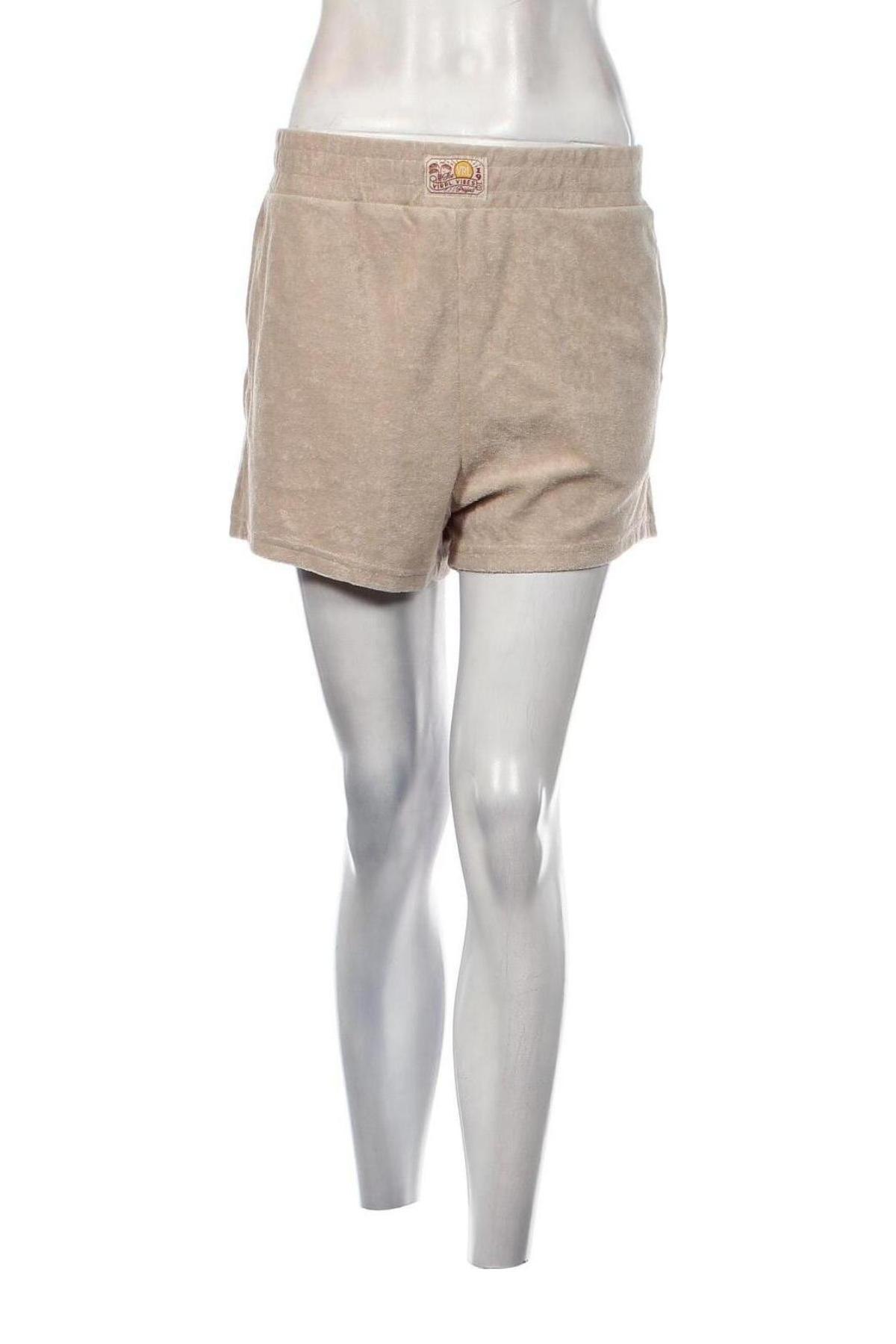 Damen Shorts Viral Vibes, Größe L, Farbe Beige, Preis 3,71 €