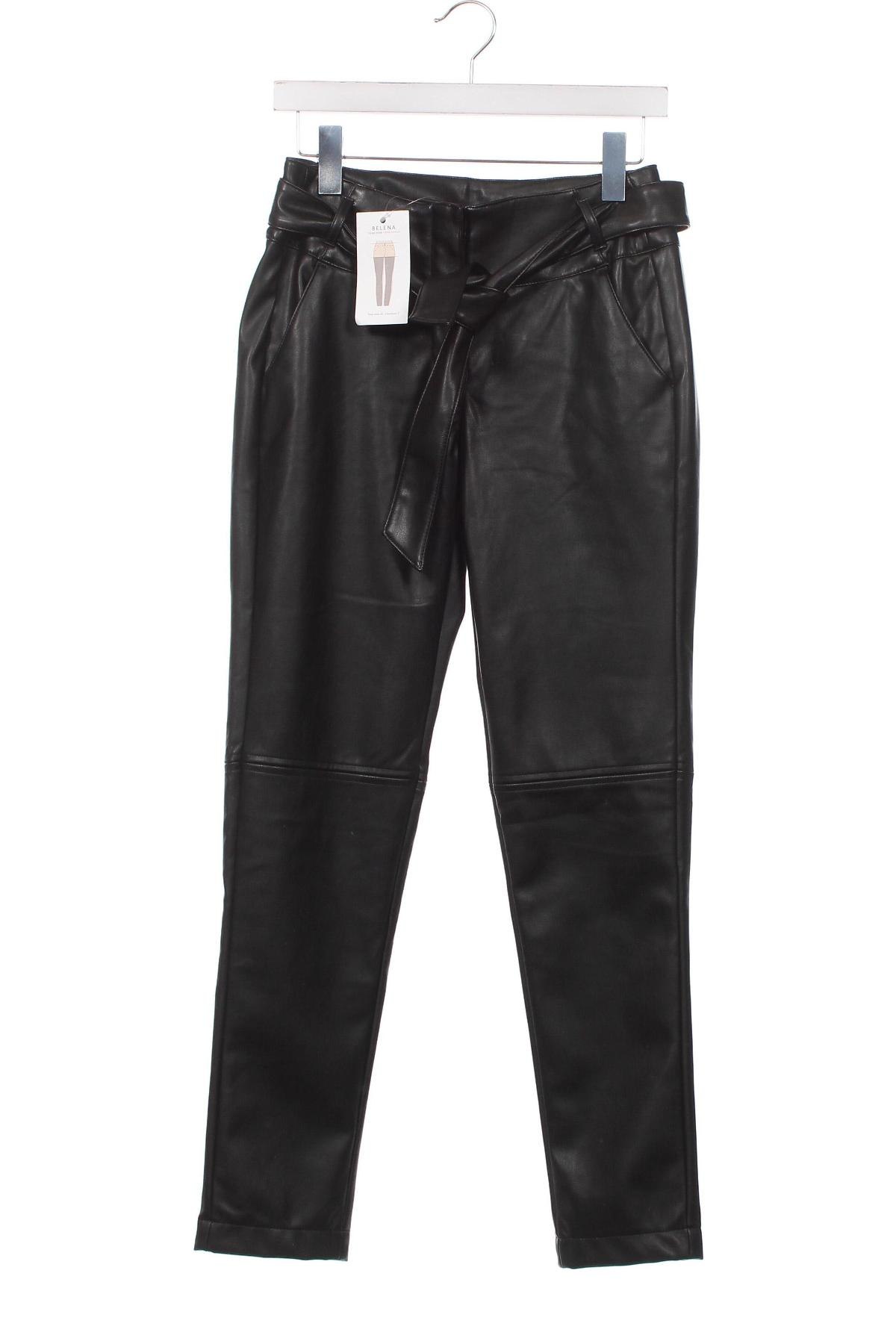 Дамски кожен панталон Ashley Brooke, Размер XS, Цвят Черен, Цена 15,64 лв.