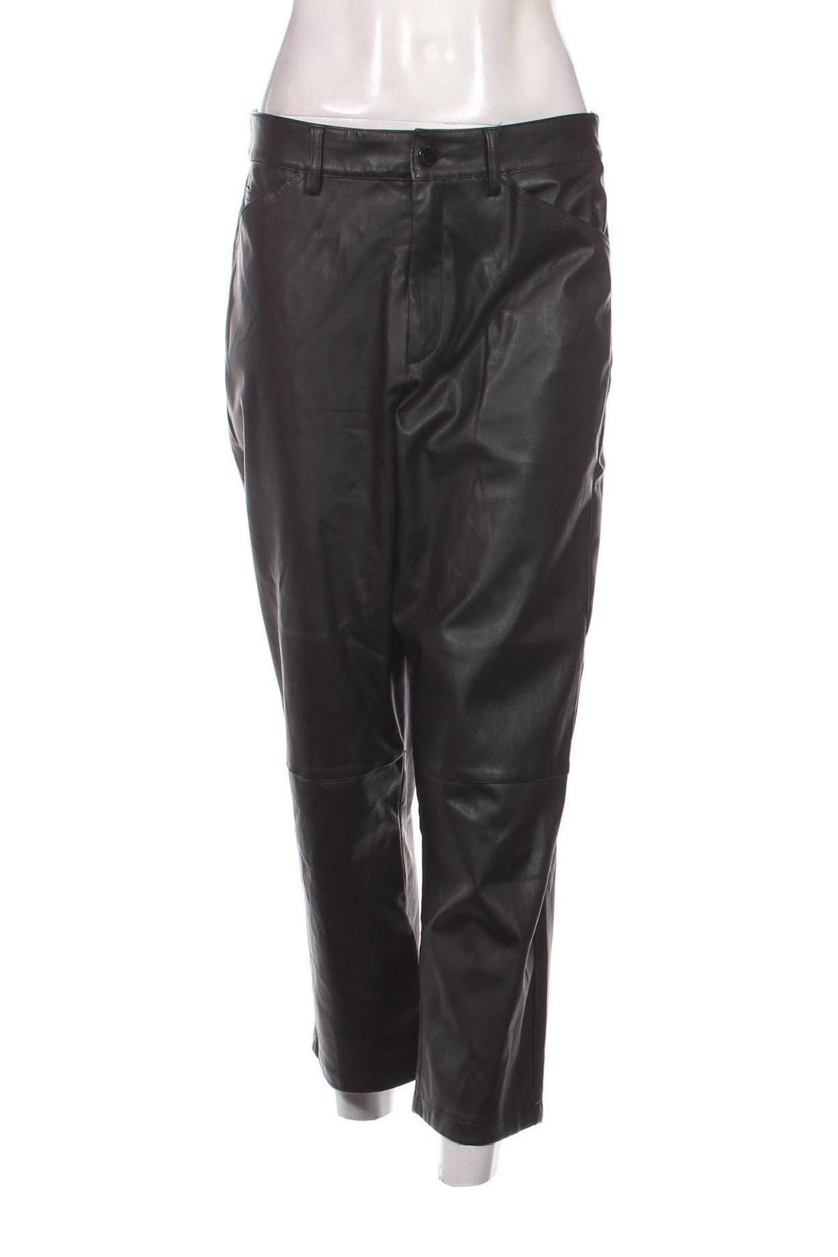 Дамски кожен панталон Guido Maria Kretschmer for About You, Размер M, Цвят Черен, Цена 87,00 лв.