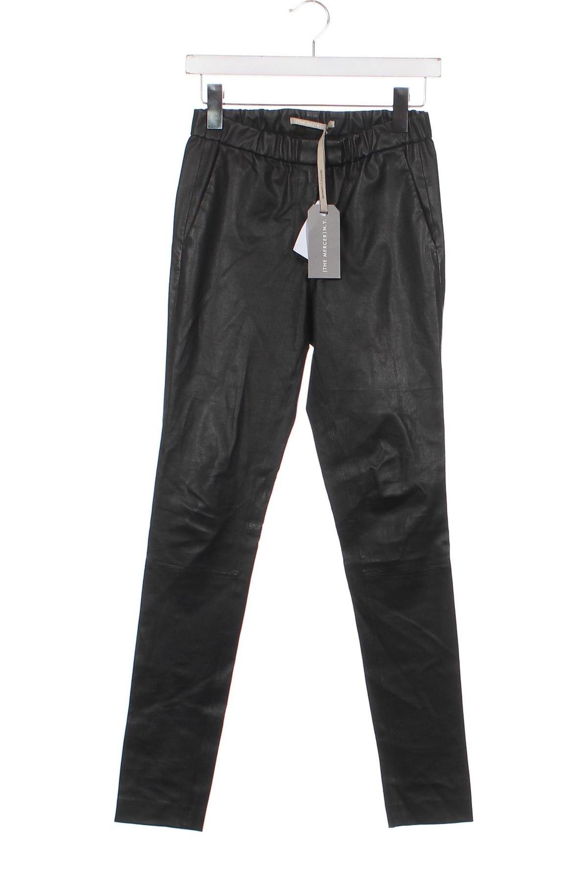 Γυναικείο παντελόνι δερμάτινο The Mercer N.Y., Μέγεθος XS, Χρώμα Μαύρο, Τιμή 108,66 €