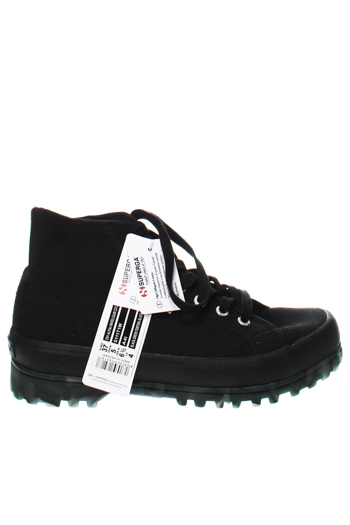 Дамски обувки Superga, Размер 37, Цвят Черен, Цена 83,72 лв.