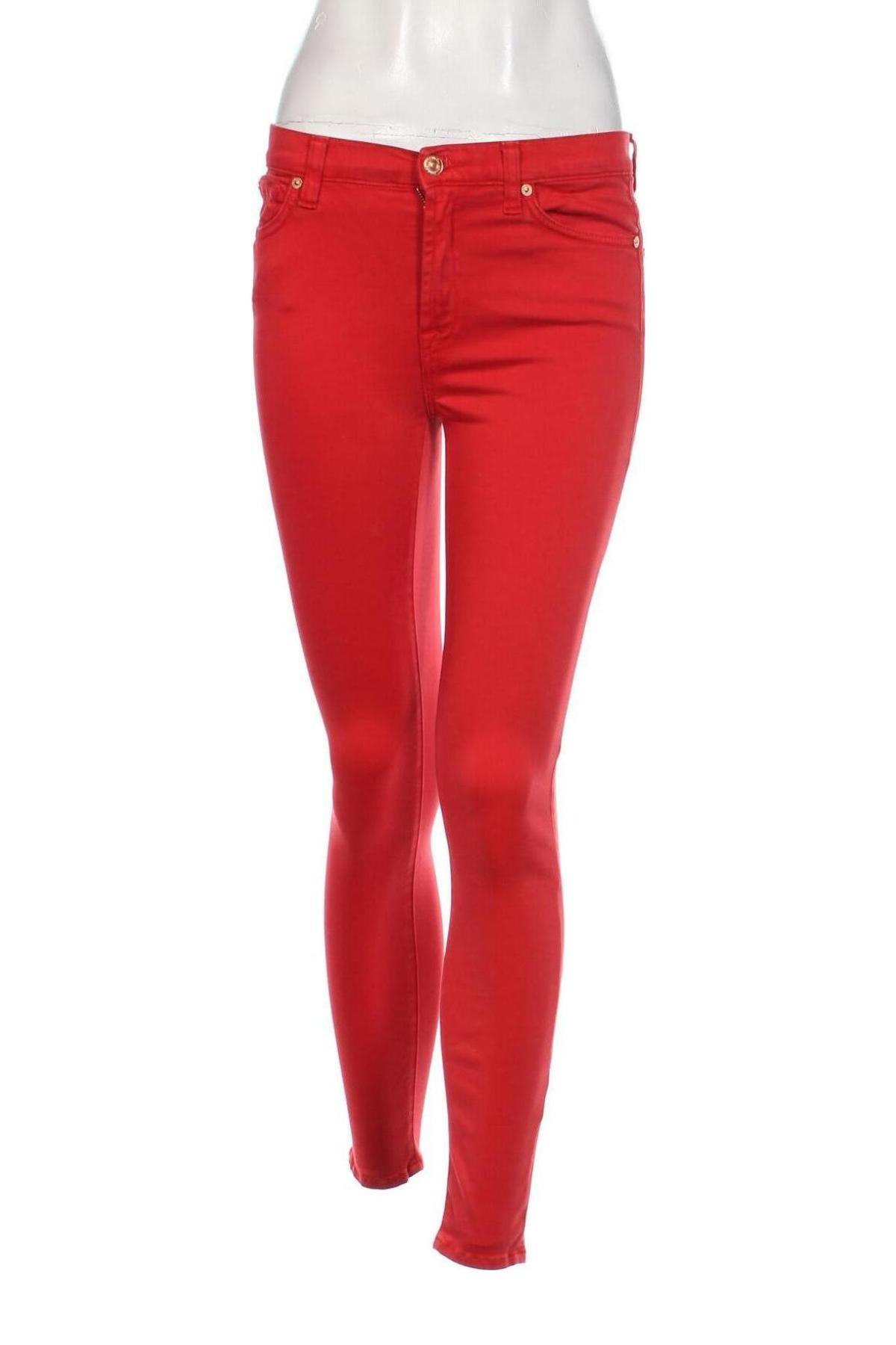 Pantaloni de femei 7 For All Mankind, Mărime M, Culoare Roșu, Preț 65,62 Lei