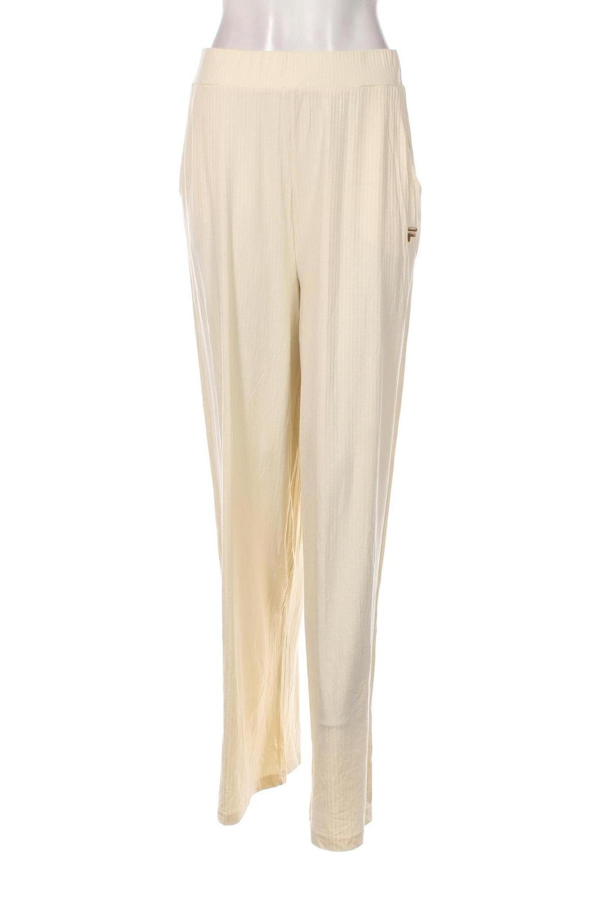 Pantaloni de femei FILA, Mărime L, Culoare Ecru, Preț 129,67 Lei