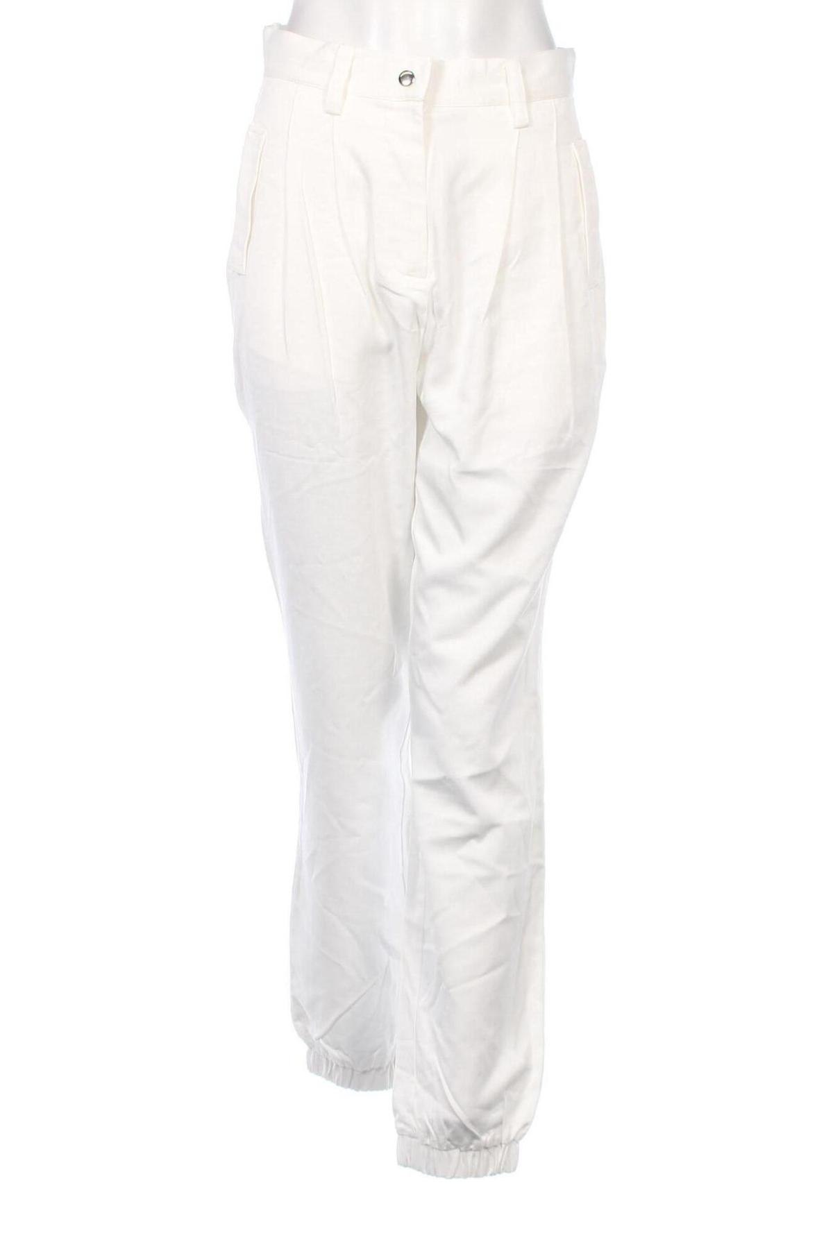 Дамски панталон Guido Maria Kretschmer for About You, Размер M, Цвят Бял, Цена 20,88 лв.
