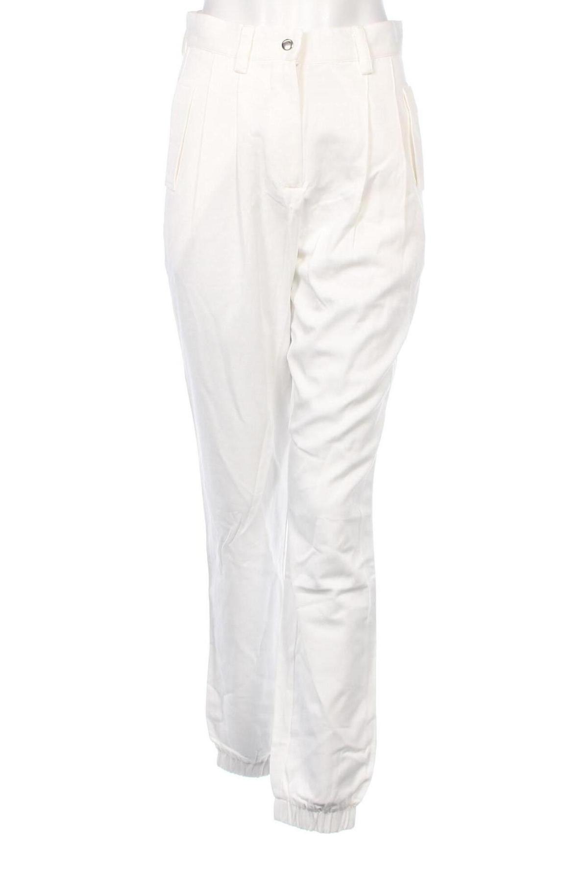 Dámské kalhoty  Guido Maria Kretschmer for About You, Velikost S, Barva Bílá, Cena  1 261,00 Kč