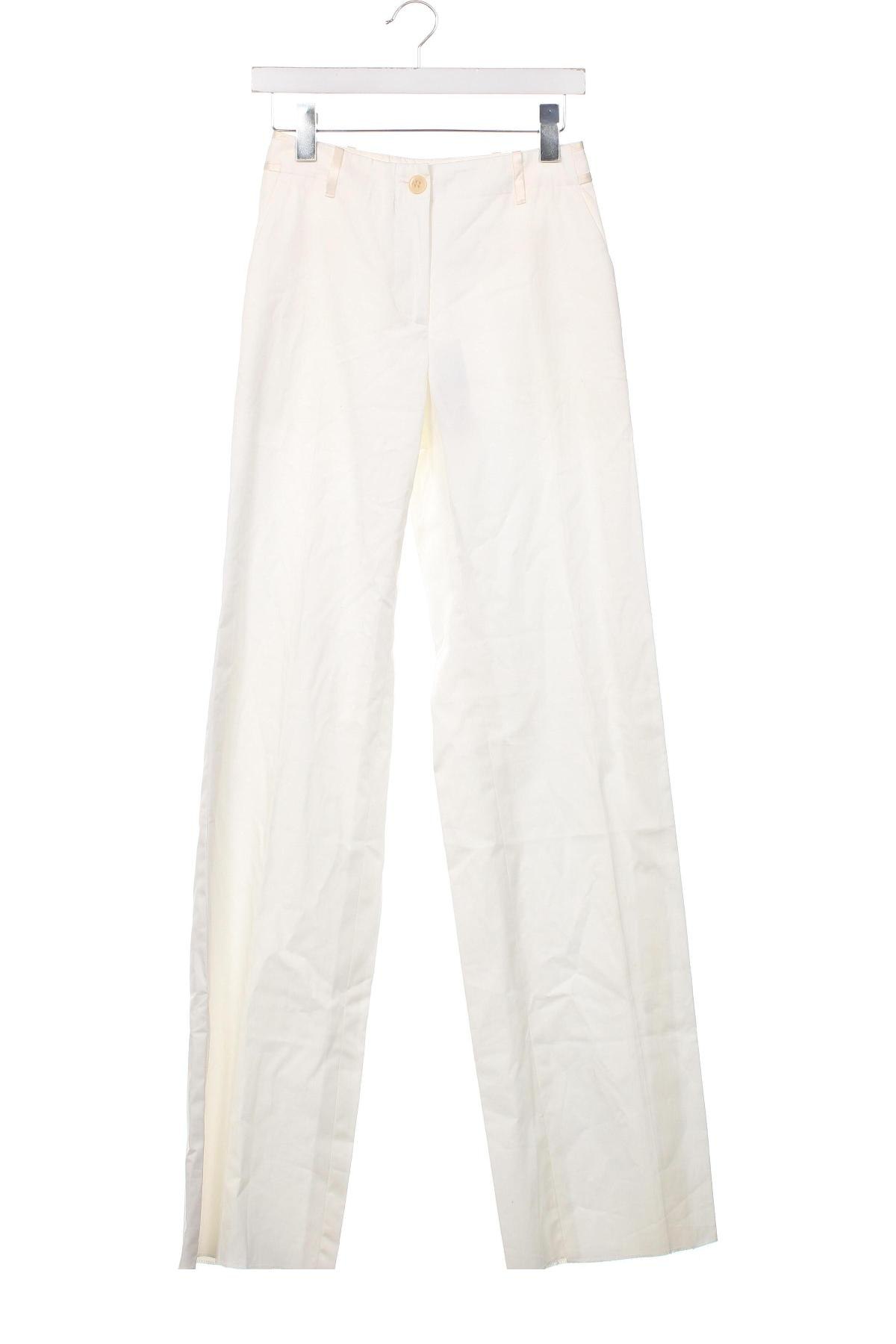 Дамски панталон Max Mara, Размер XS, Цвят Екрю, Цена 353,40 лв.