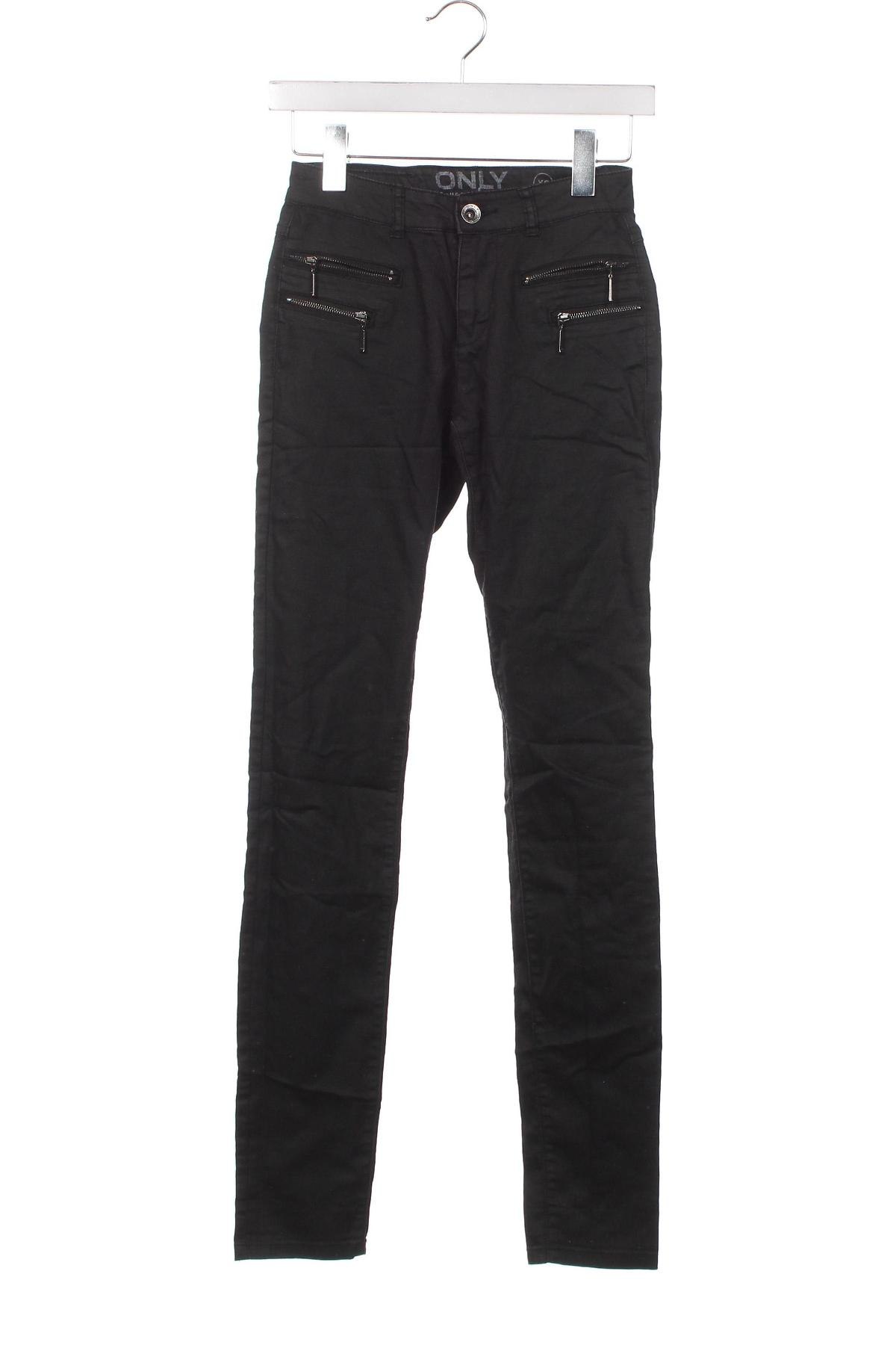 Дамски панталон ONLY, Размер XS, Цвят Черен, Цена 20,00 лв.