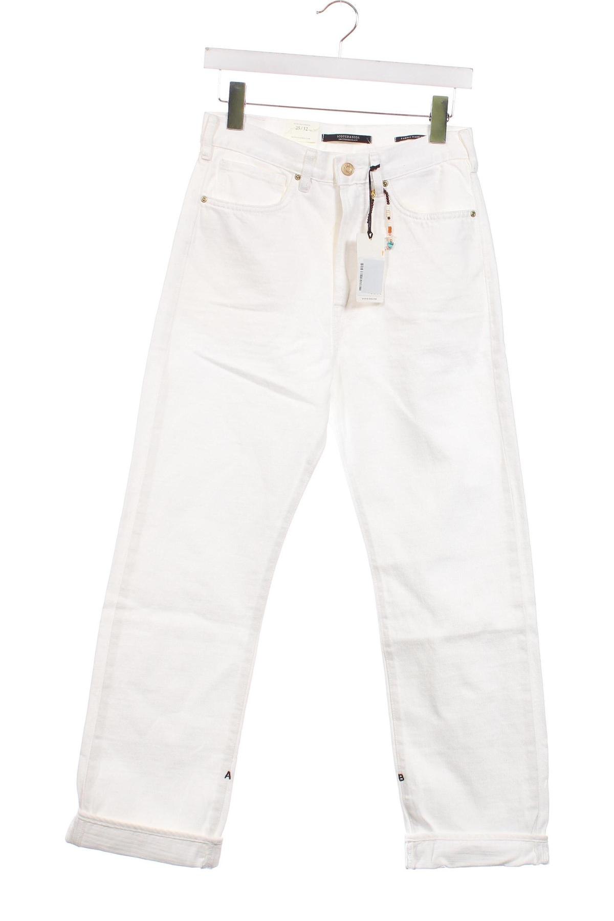Γυναικείο παντελόνι Scotch & Soda, Μέγεθος XS, Χρώμα Λευκό, Τιμή 14,77 €
