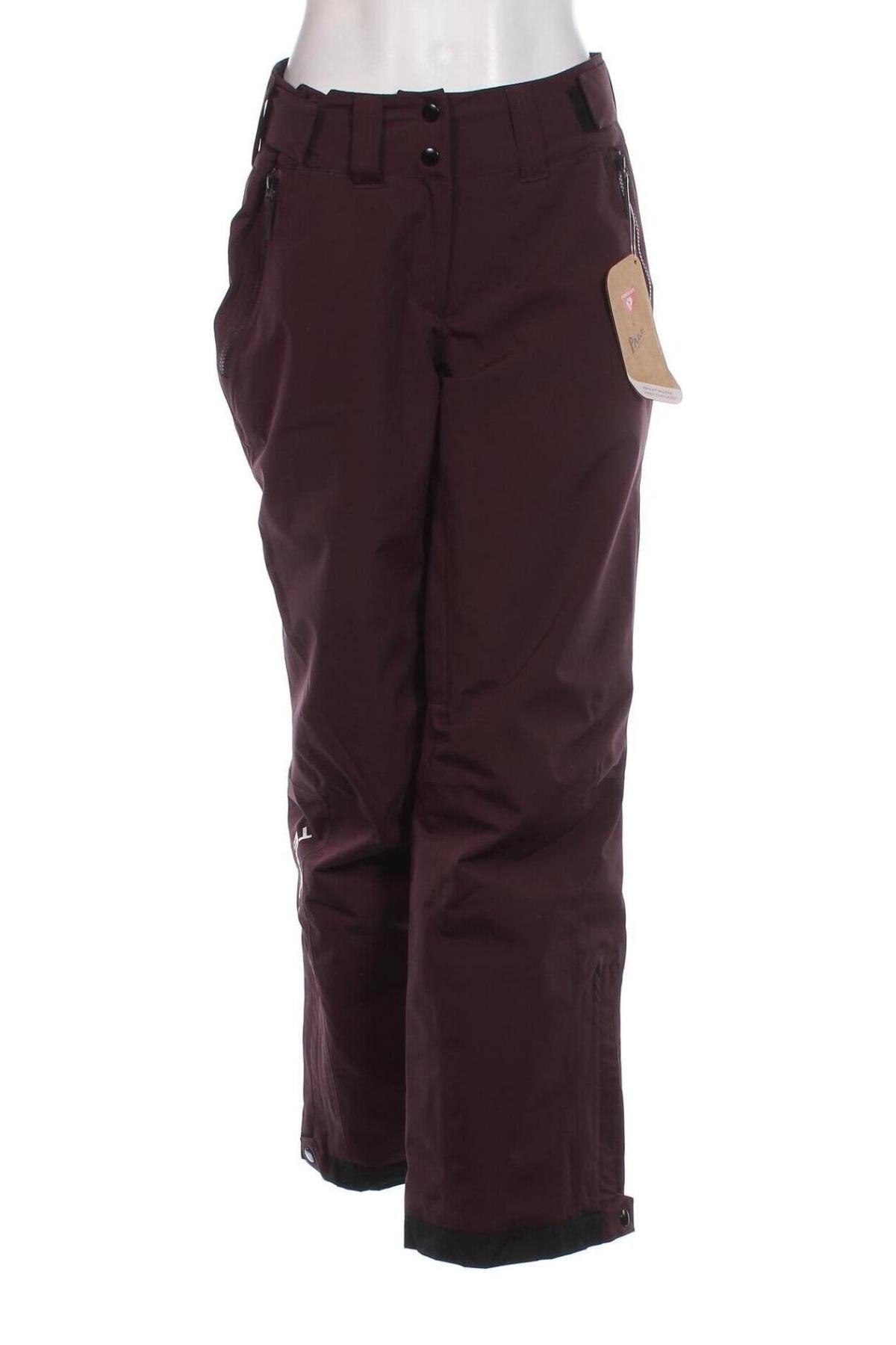 Дамски панталон за зимни спортове Adidas, Размер M, Цвят Червен, Цена 139,50 лв.