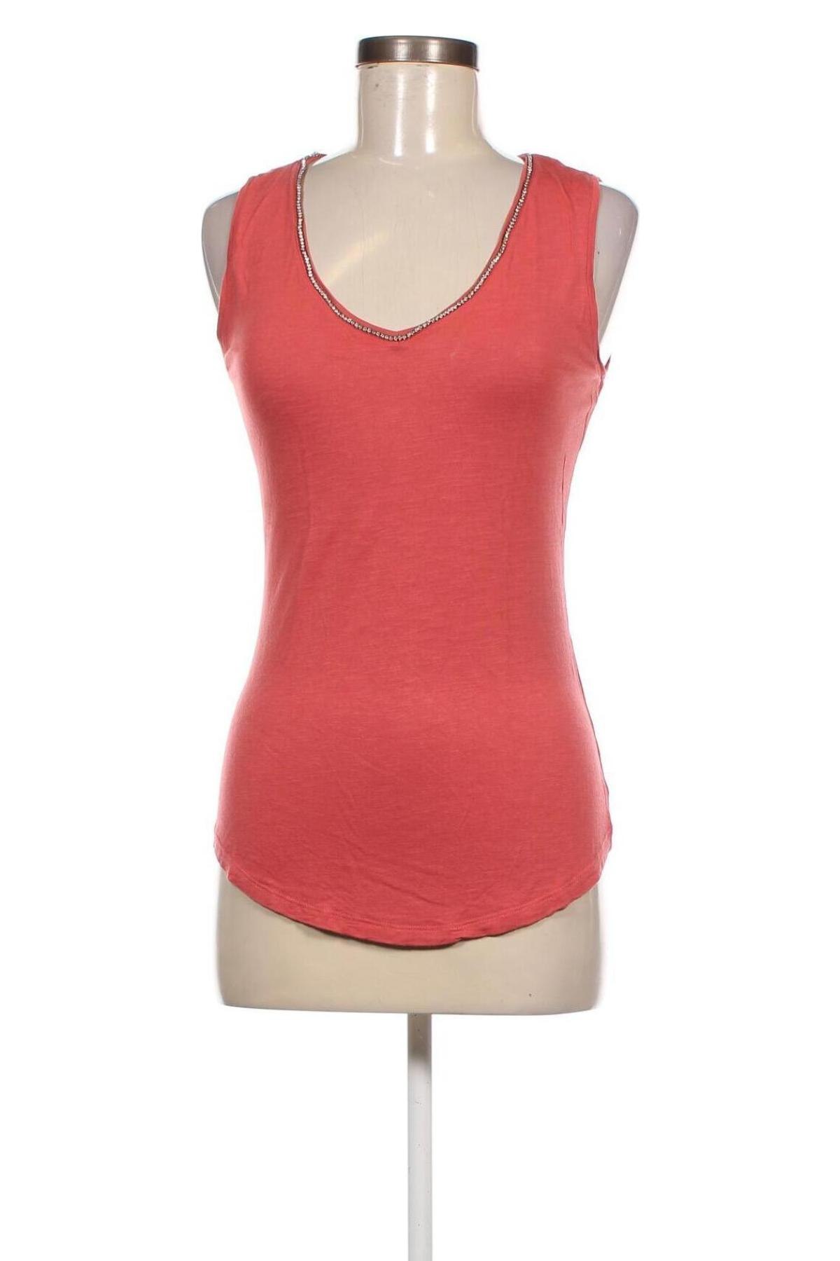 Γυναικείο αμάνικο μπλουζάκι Body Flirt, Μέγεθος S, Χρώμα Πορτοκαλί, Τιμή 2,80 €