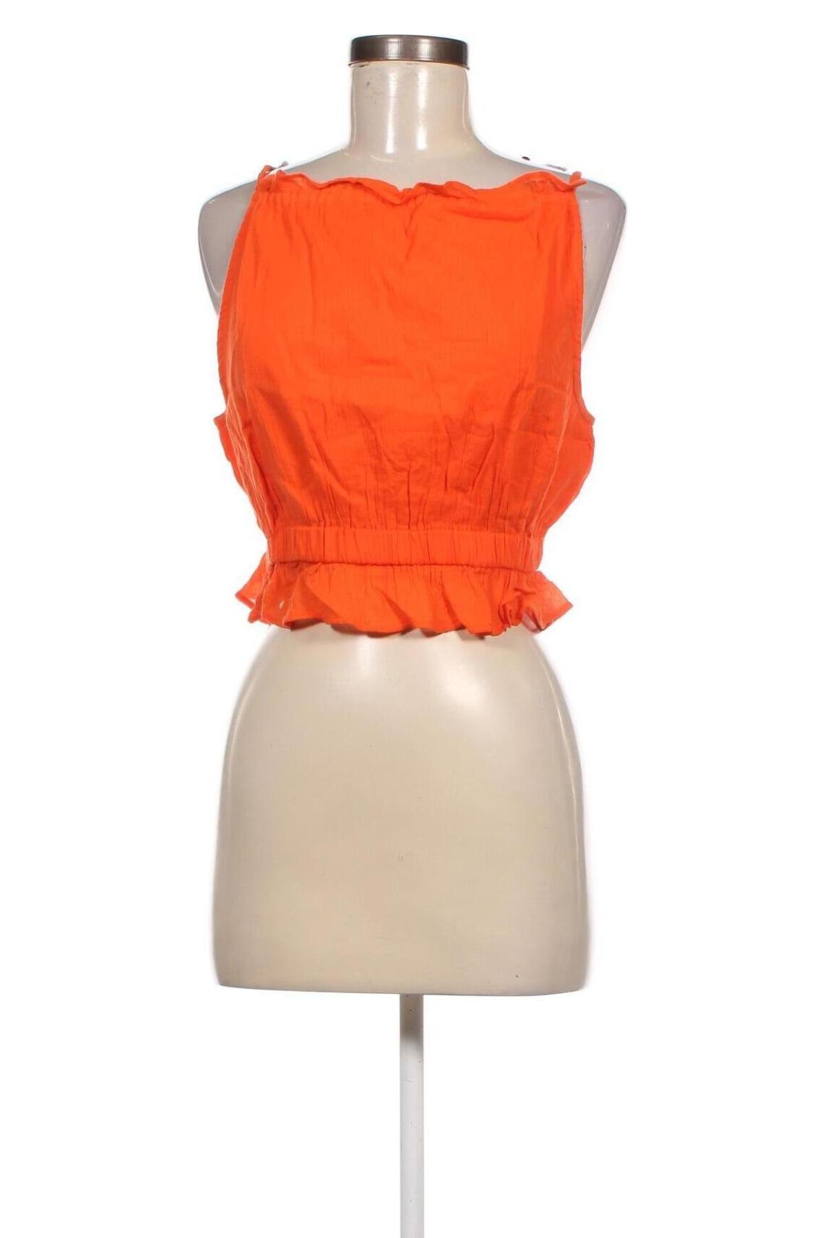 Γυναικείο αμάνικο μπλουζάκι Gina Tricot, Μέγεθος S, Χρώμα Πορτοκαλί, Τιμή 13,92 €