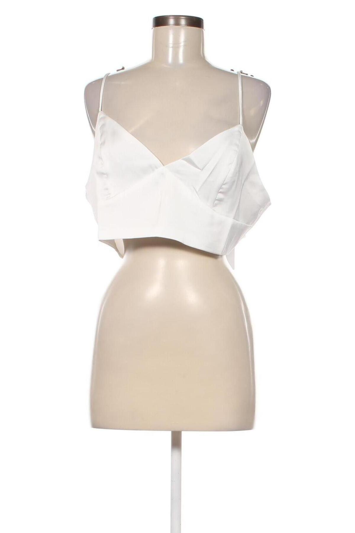 Γυναικείο αμάνικο μπλουζάκι Glamorous, Μέγεθος XL, Χρώμα Λευκό, Τιμή 4,93 €