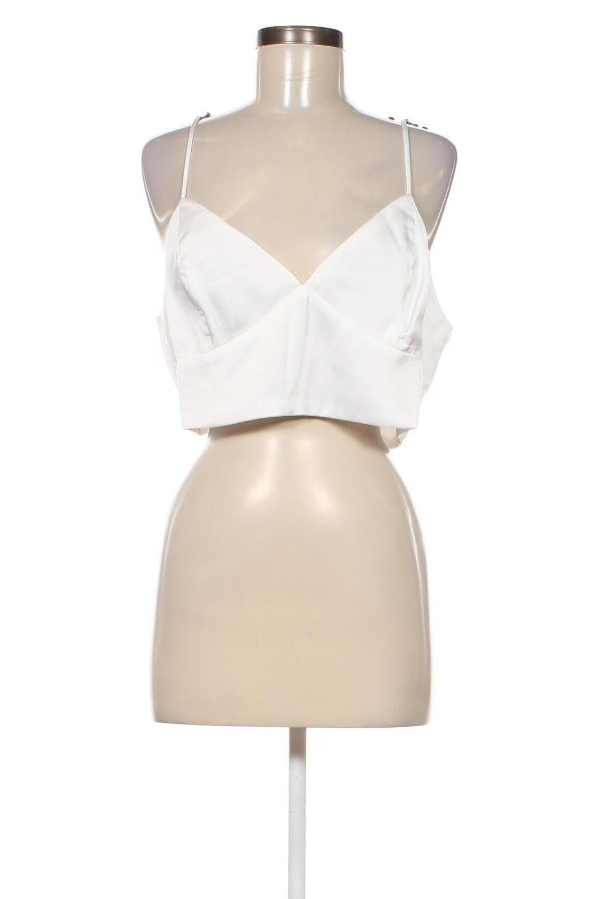 Γυναικείο αμάνικο μπλουζάκι Glamorous, Μέγεθος XL, Χρώμα Λευκό, Τιμή 6,28 €