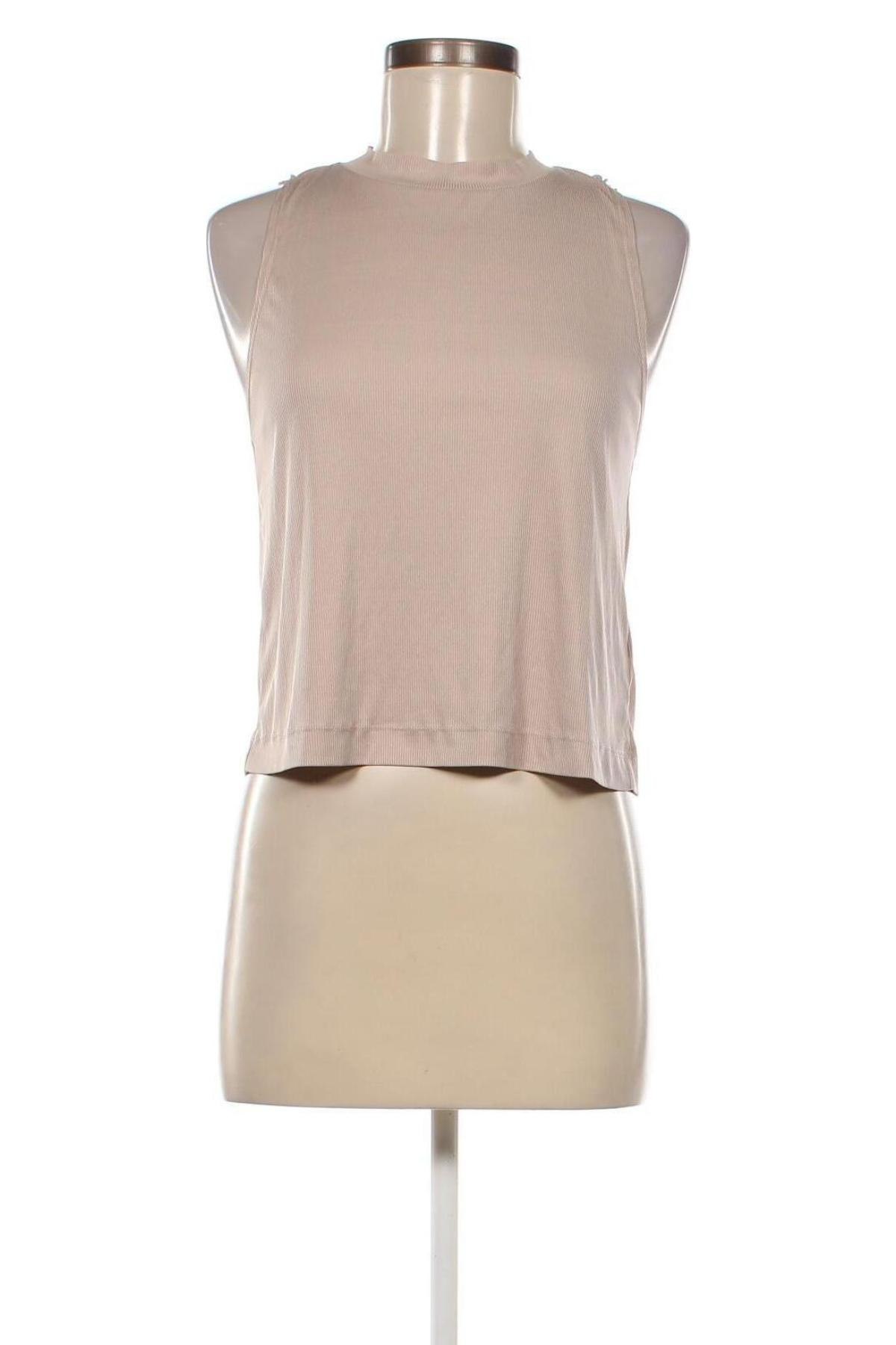 Γυναικείο αμάνικο μπλουζάκι H&M Sport, Μέγεθος S, Χρώμα  Μπέζ, Τιμή 2,89 €
