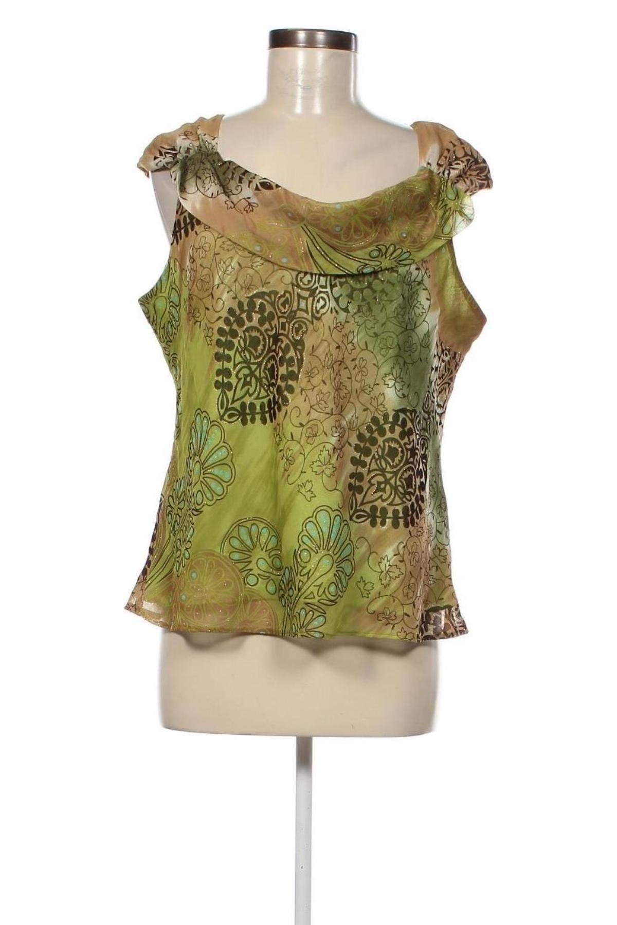Γυναικείο αμάνικο μπλουζάκι Laura, Μέγεθος XL, Χρώμα Πράσινο, Τιμή 6,19 €