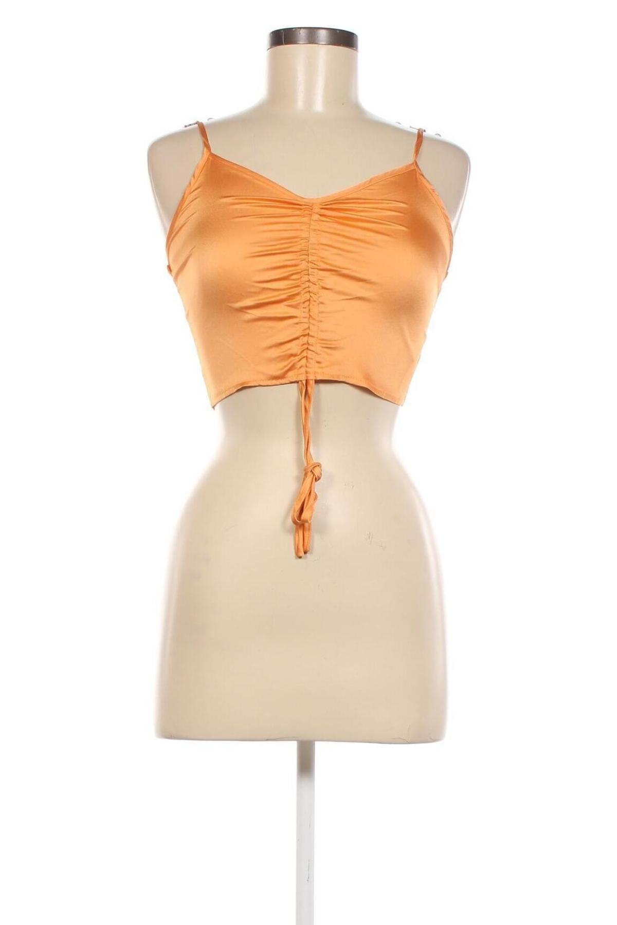 Γυναικείο αμάνικο μπλουζάκι Missguided, Μέγεθος XS, Χρώμα Πορτοκαλί, Τιμή 10,82 €