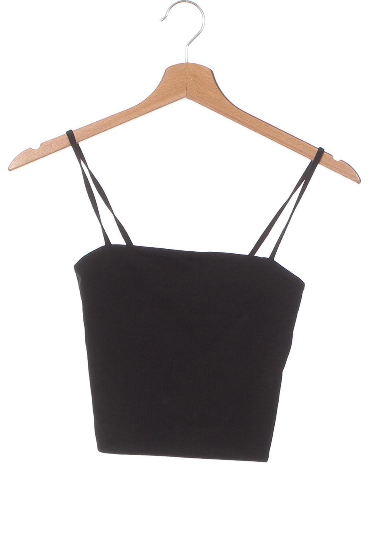 Γυναικείο αμάνικο μπλουζάκι Monki, Μέγεθος XS, Χρώμα Μαύρο, Τιμή 9,79 €