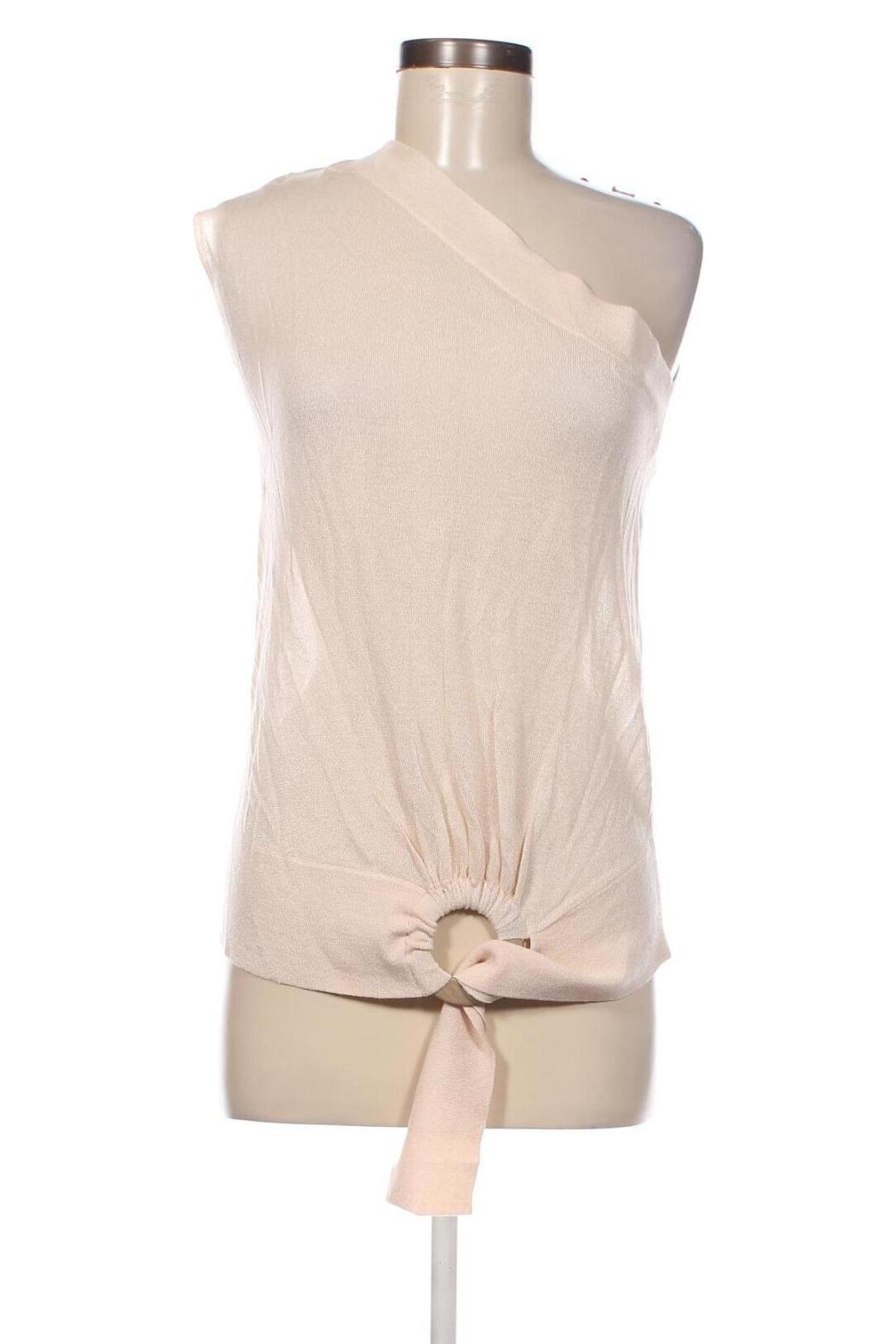 Γυναικείο αμάνικο μπλουζάκι Sisley, Μέγεθος S, Χρώμα  Μπέζ, Τιμή 8,97 €