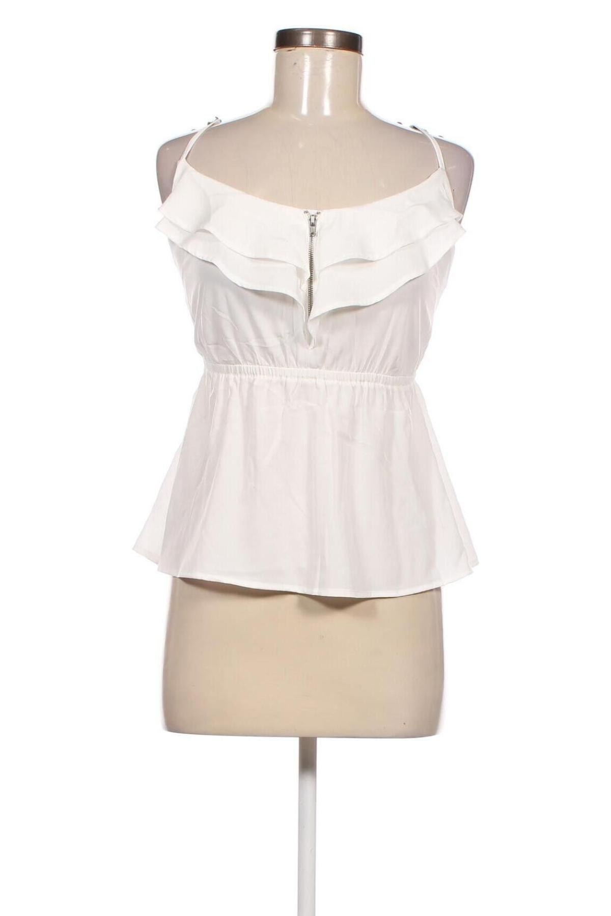 Γυναικείο αμάνικο μπλουζάκι Tally Weijl, Μέγεθος S, Χρώμα Λευκό, Τιμή 8,04 €