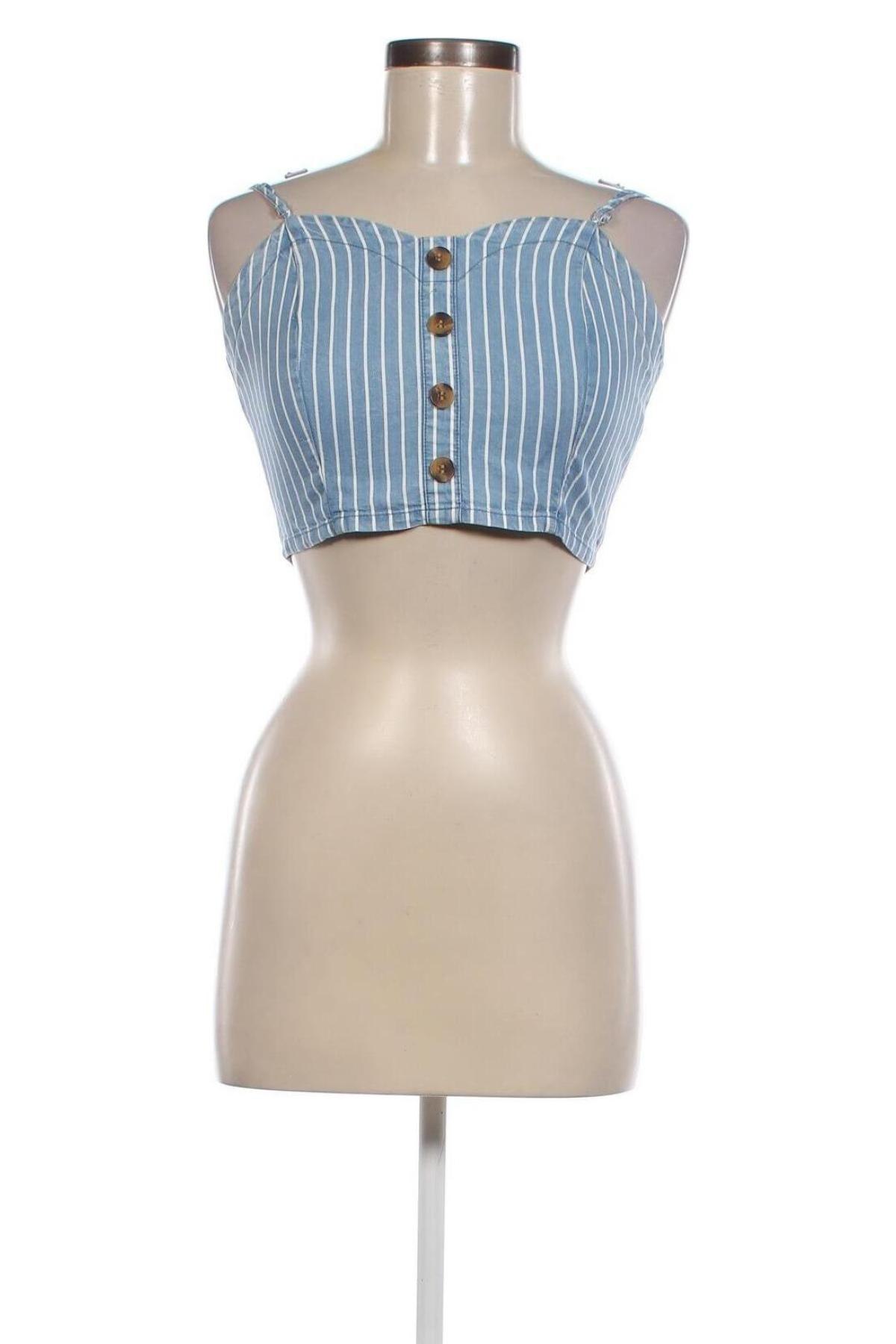 Γυναικείο αμάνικο μπλουζάκι Tally Weijl, Μέγεθος M, Χρώμα Μπλέ, Τιμή 4,44 €