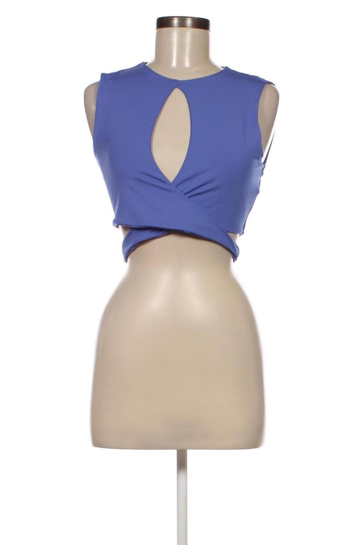 Γυναικείο αμάνικο μπλουζάκι Tally Weijl, Μέγεθος L, Χρώμα Μπλέ, Τιμή 1,95 €