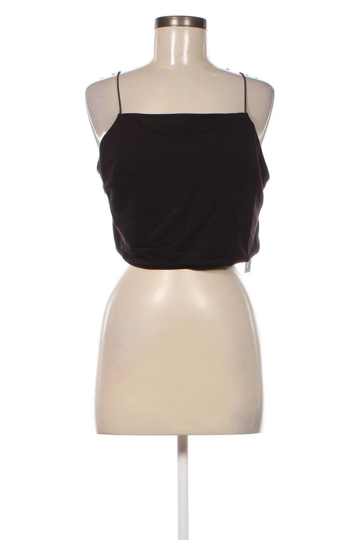 Γυναικείο αμάνικο μπλουζάκι Weekday, Μέγεθος L, Χρώμα Μαύρο, Τιμή 1,62 €
