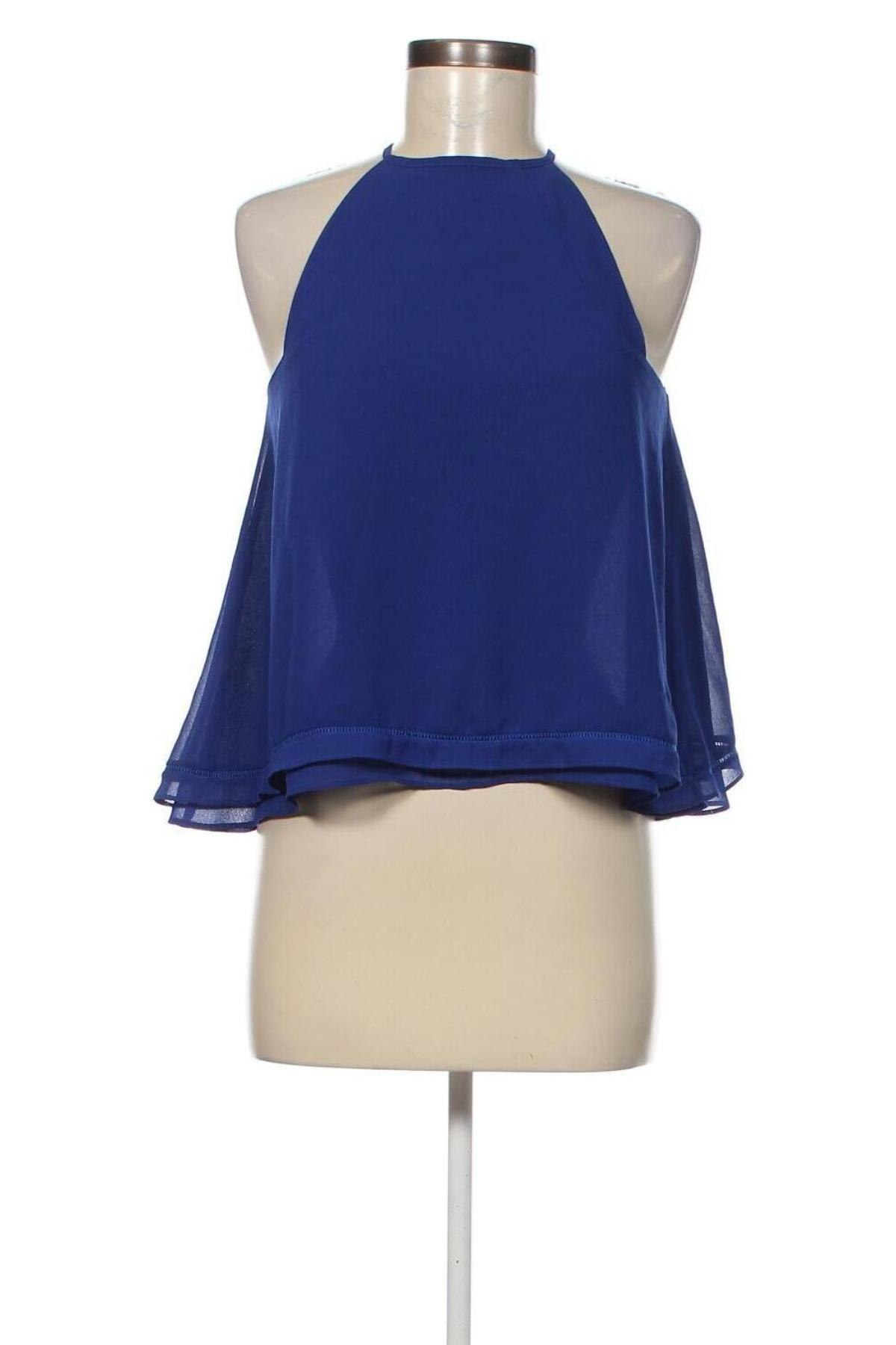 Γυναικείο αμάνικο μπλουζάκι Zara, Μέγεθος XS, Χρώμα Μπλέ, Τιμή 4,95 €