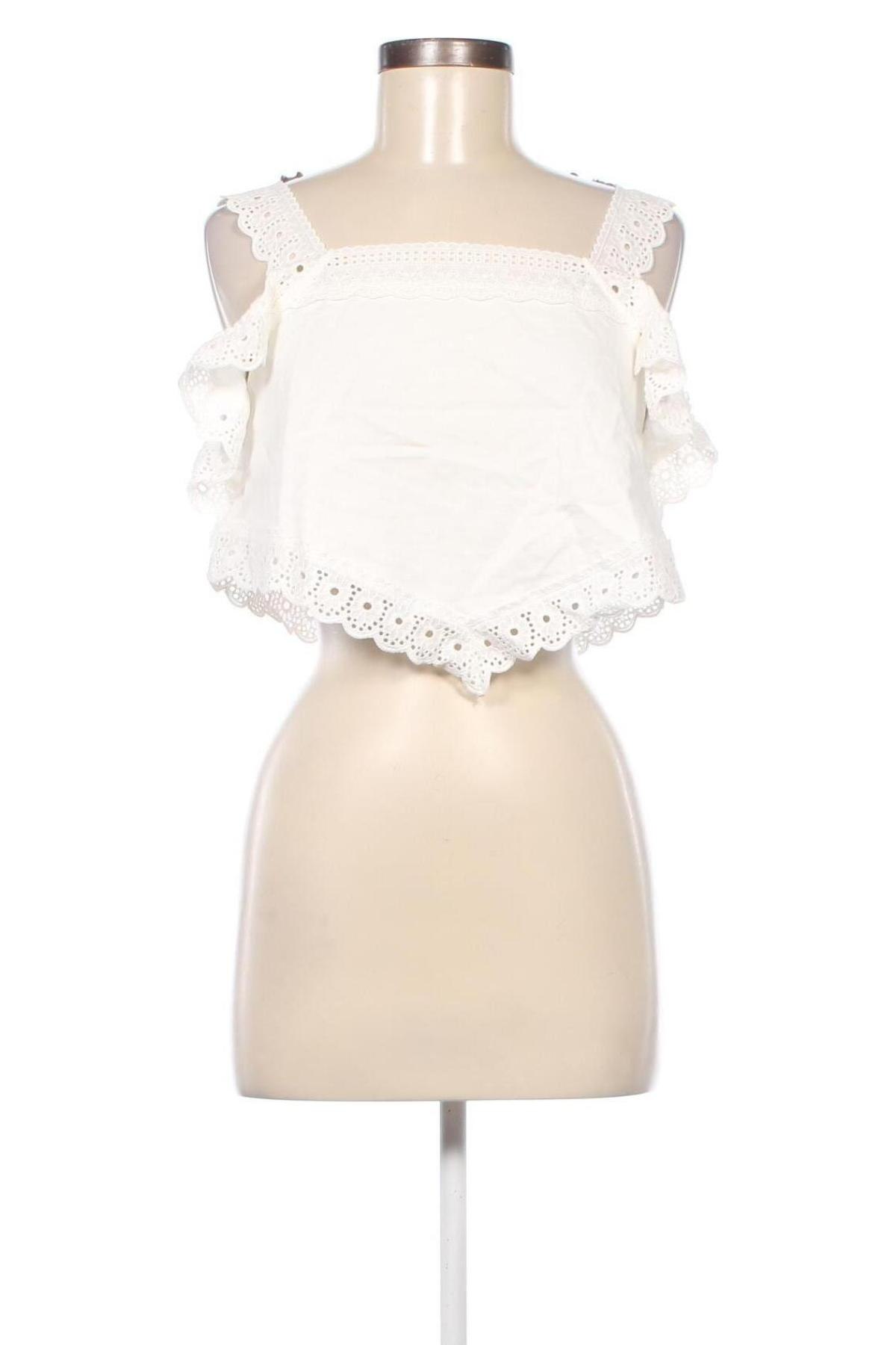 Γυναικείο αμάνικο μπλουζάκι Zara, Μέγεθος S, Χρώμα Λευκό, Τιμή 10,68 €