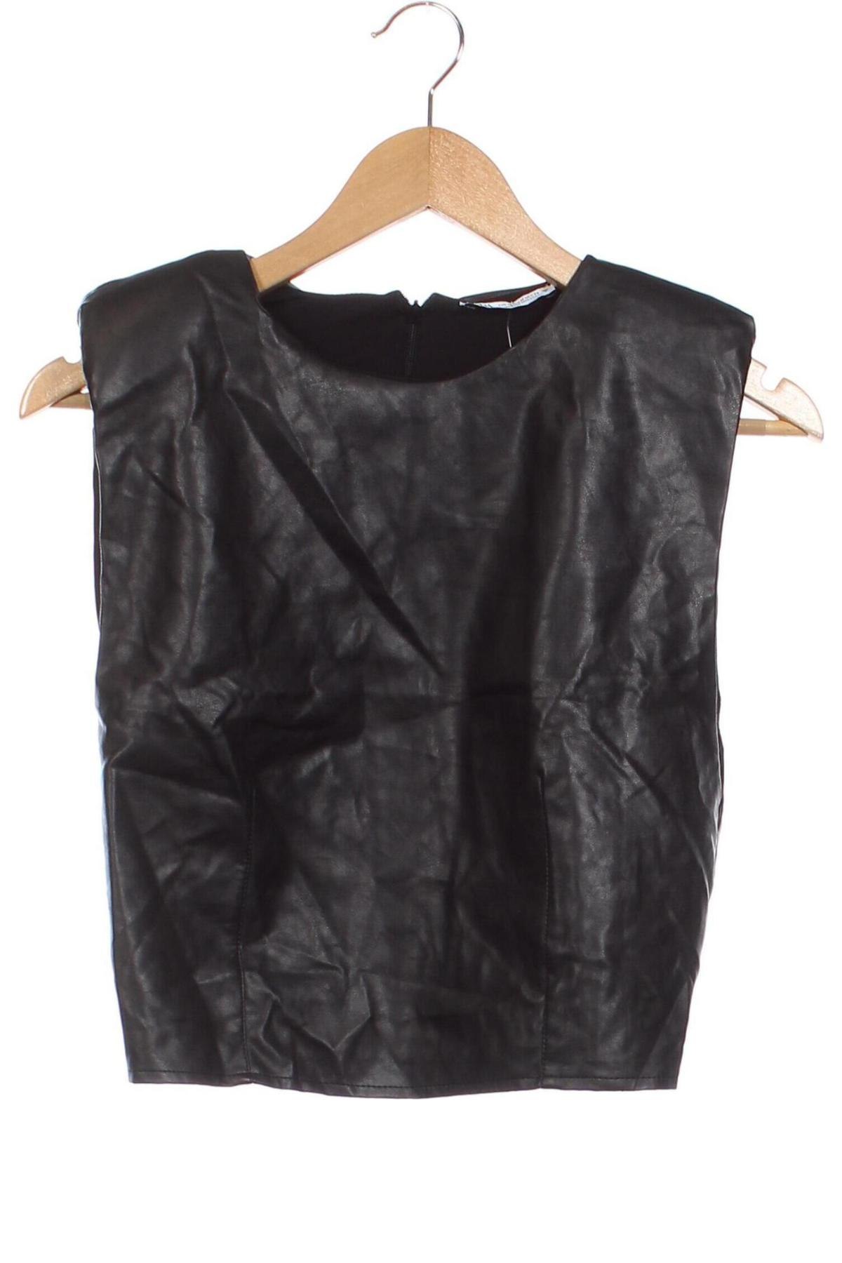 Tricou de damă Zara, Mărime M, Culoare Negru, Preț 26,32 Lei