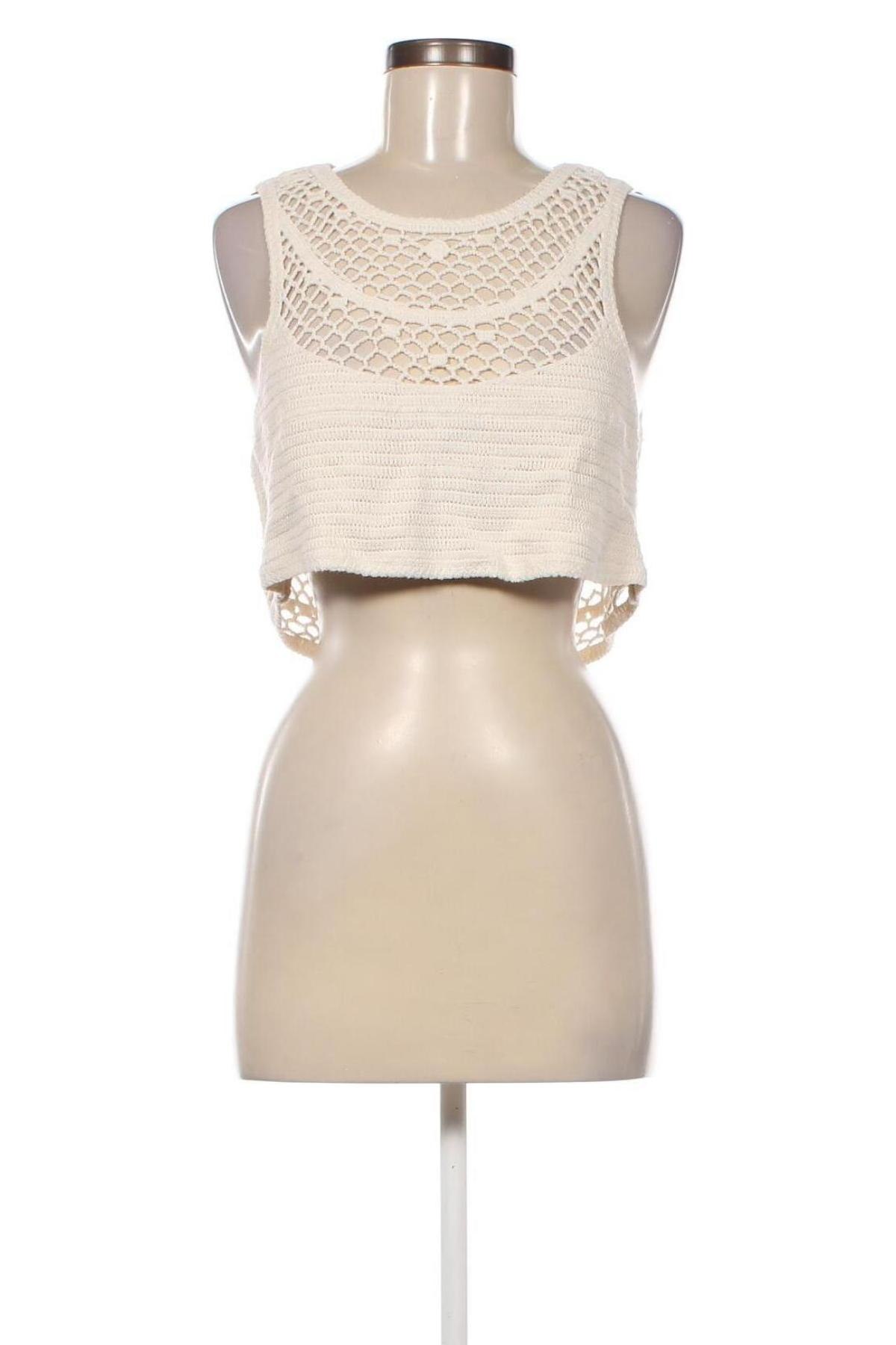 Γυναικείο αμάνικο μπλουζάκι Zara Trafaluc, Μέγεθος S, Χρώμα  Μπέζ, Τιμή 4,01 €