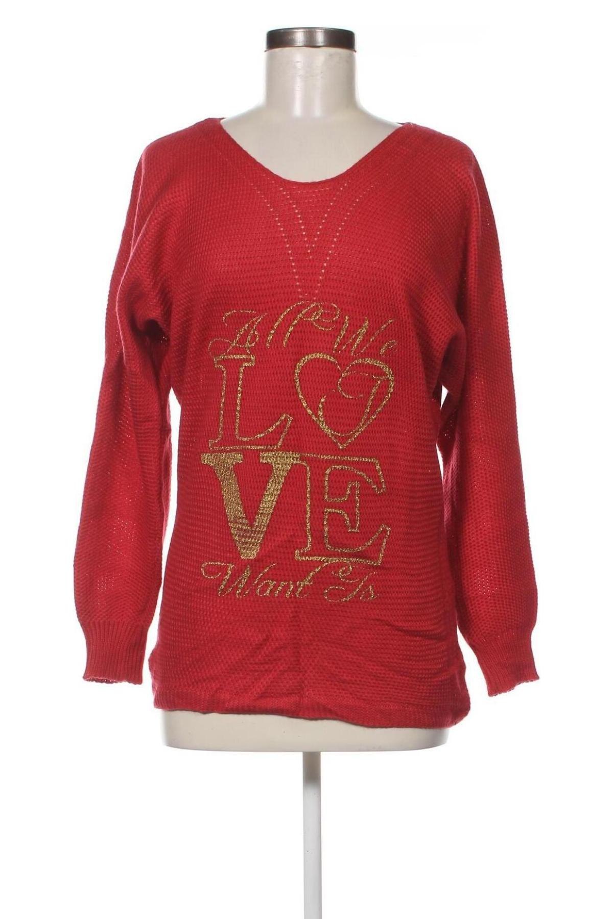 Γυναικείο πουλόβερ, Μέγεθος S, Χρώμα Κόκκινο, Τιμή 3,71 €