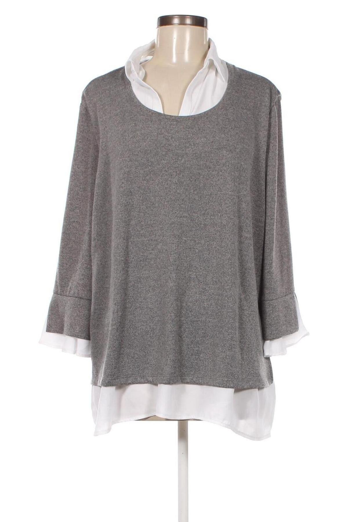 Γυναικείο πουλόβερ Canda, Μέγεθος XL, Χρώμα Γκρί, Τιμή 3,41 €