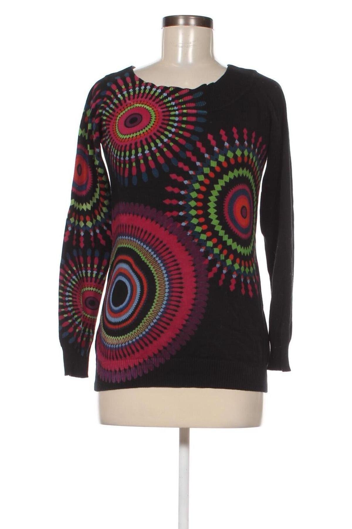 Damenpullover Desigual, Größe M, Farbe Schwarz, Preis 30,62 €