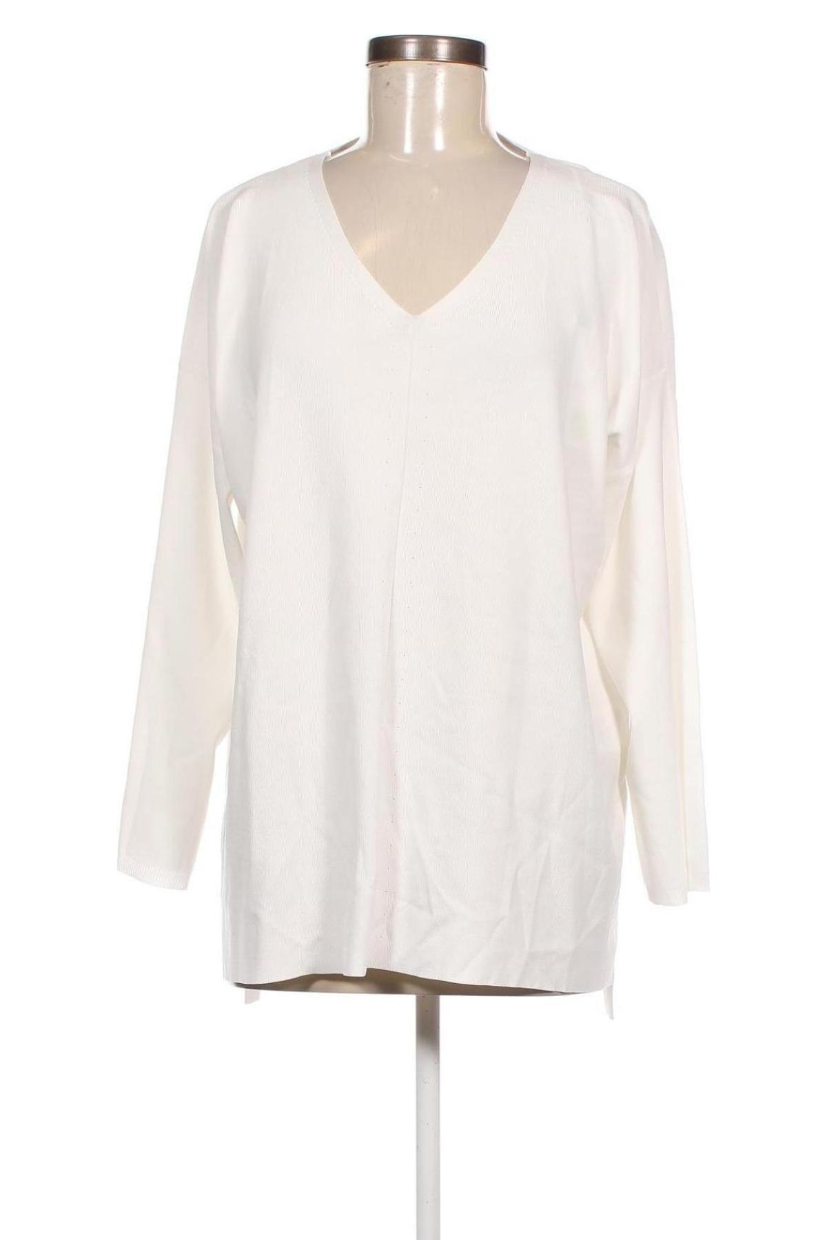 Γυναικείο πουλόβερ Elena Miro, Μέγεθος L, Χρώμα Λευκό, Τιμή 17,01 €