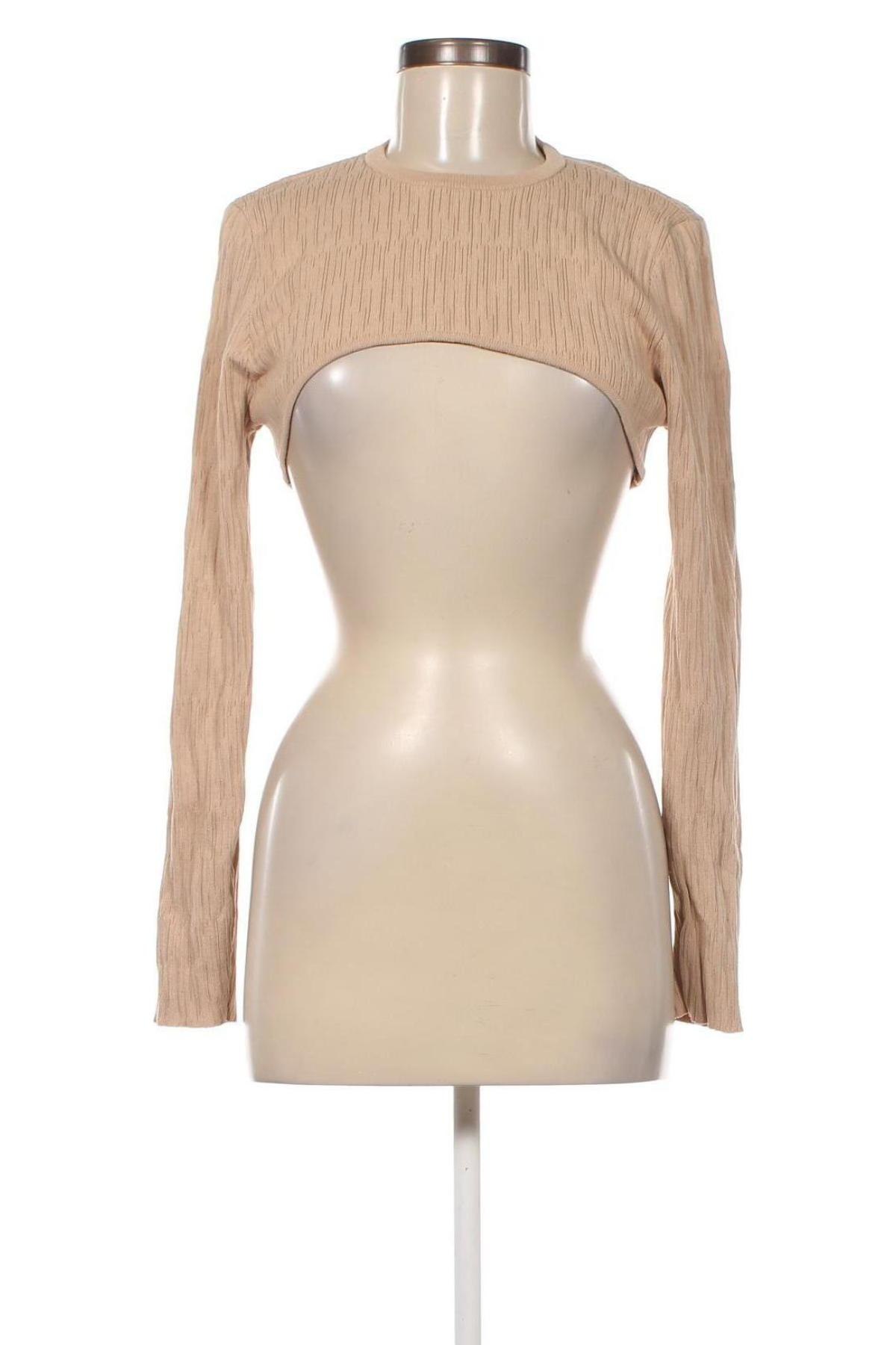Pulover de femei H&M, Mărime L, Culoare Bej, Preț 42,93 Lei