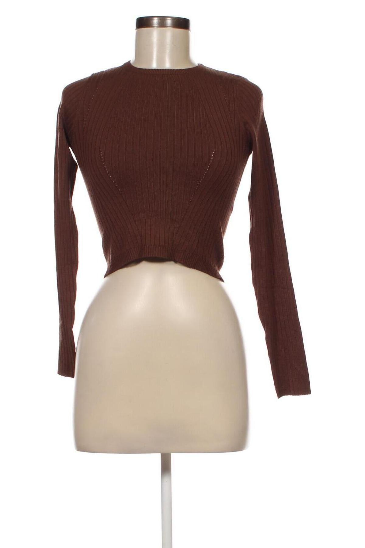 Дамски пуловер Jennyfer, Размер M, Цвят Кафяв, Цена 16,56 лв.