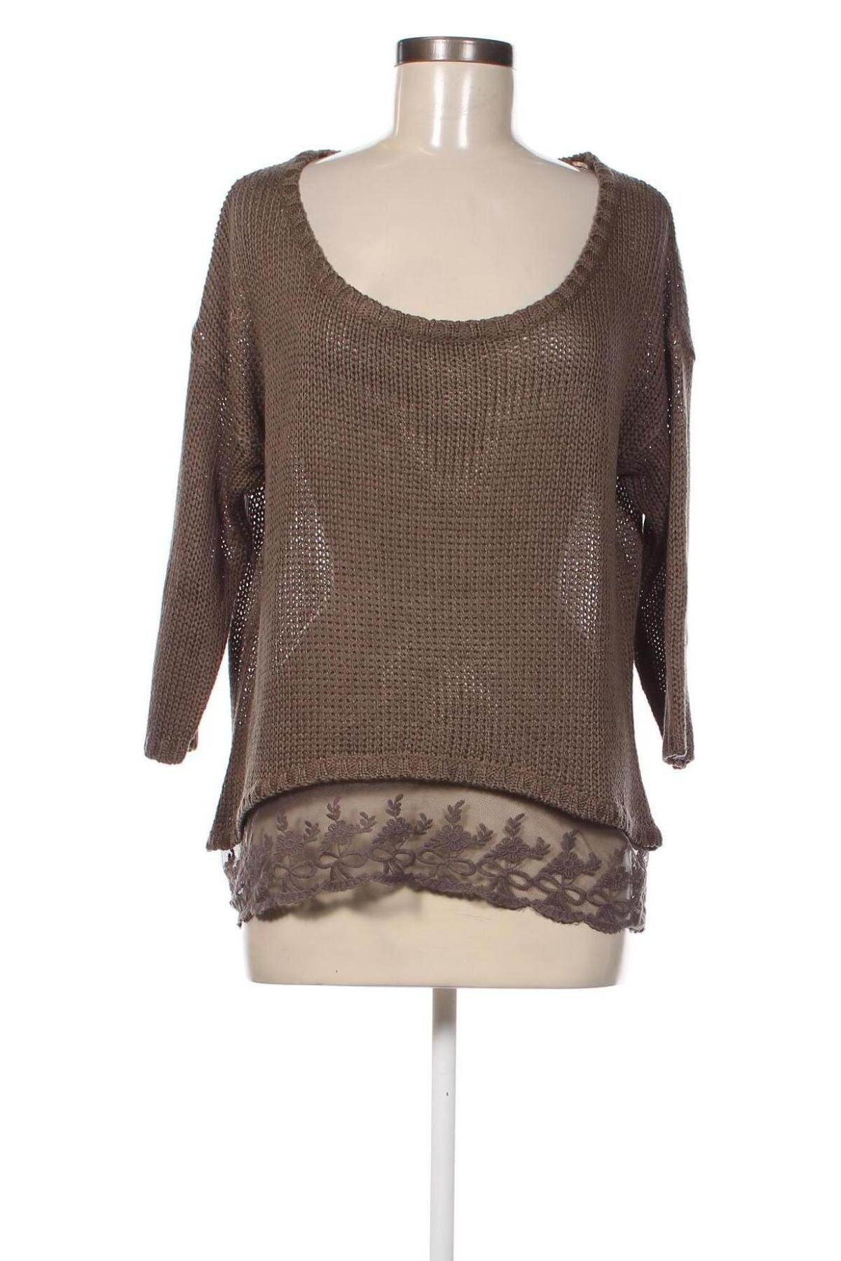 Дамски пуловер Kei-Bix-Kei, Размер L, Цвят Кафяв, Цена 8,10 лв.