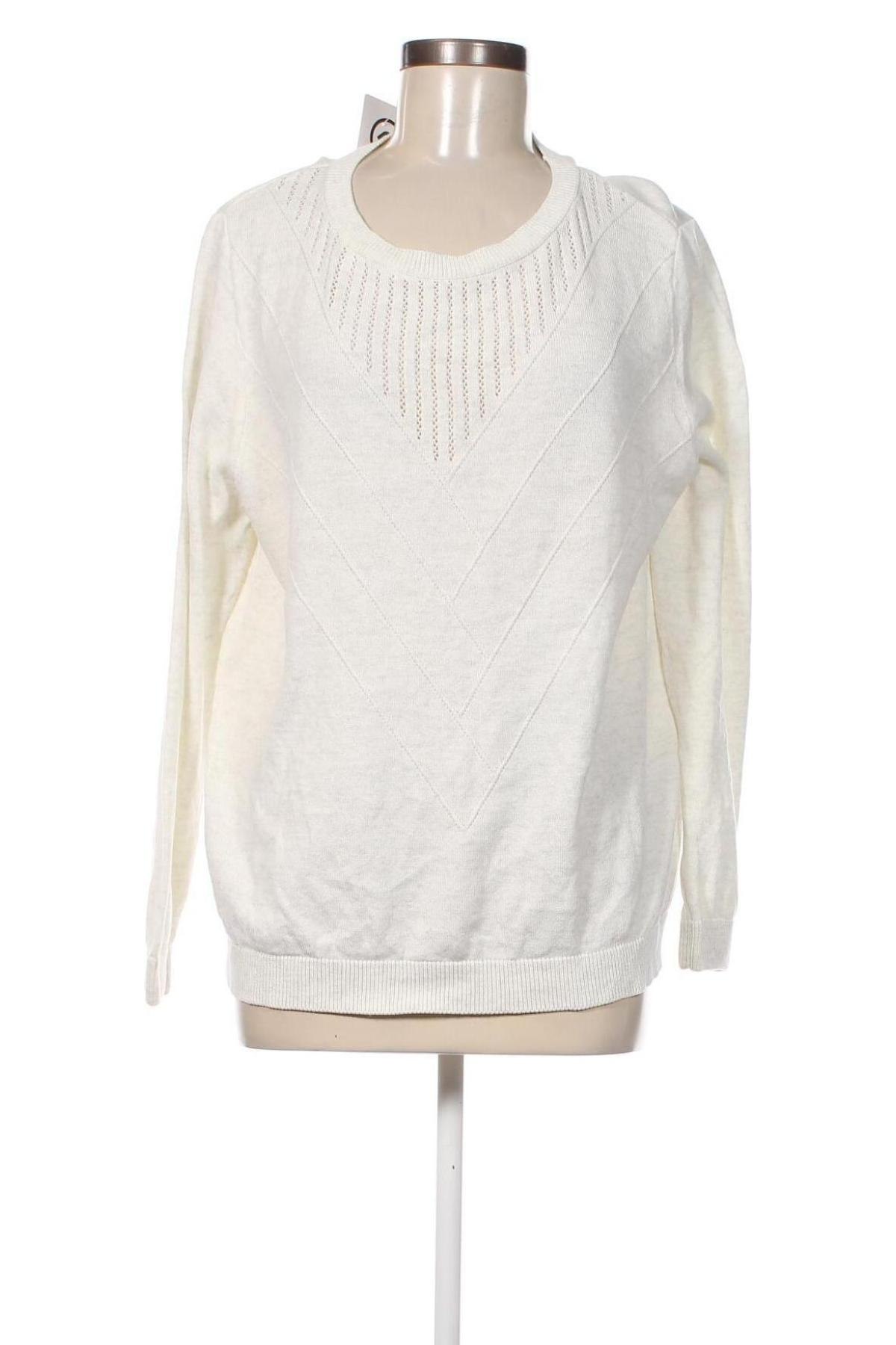 Γυναικείο πουλόβερ Laura Torelli, Μέγεθος L, Χρώμα Λευκό, Τιμή 4,13 €
