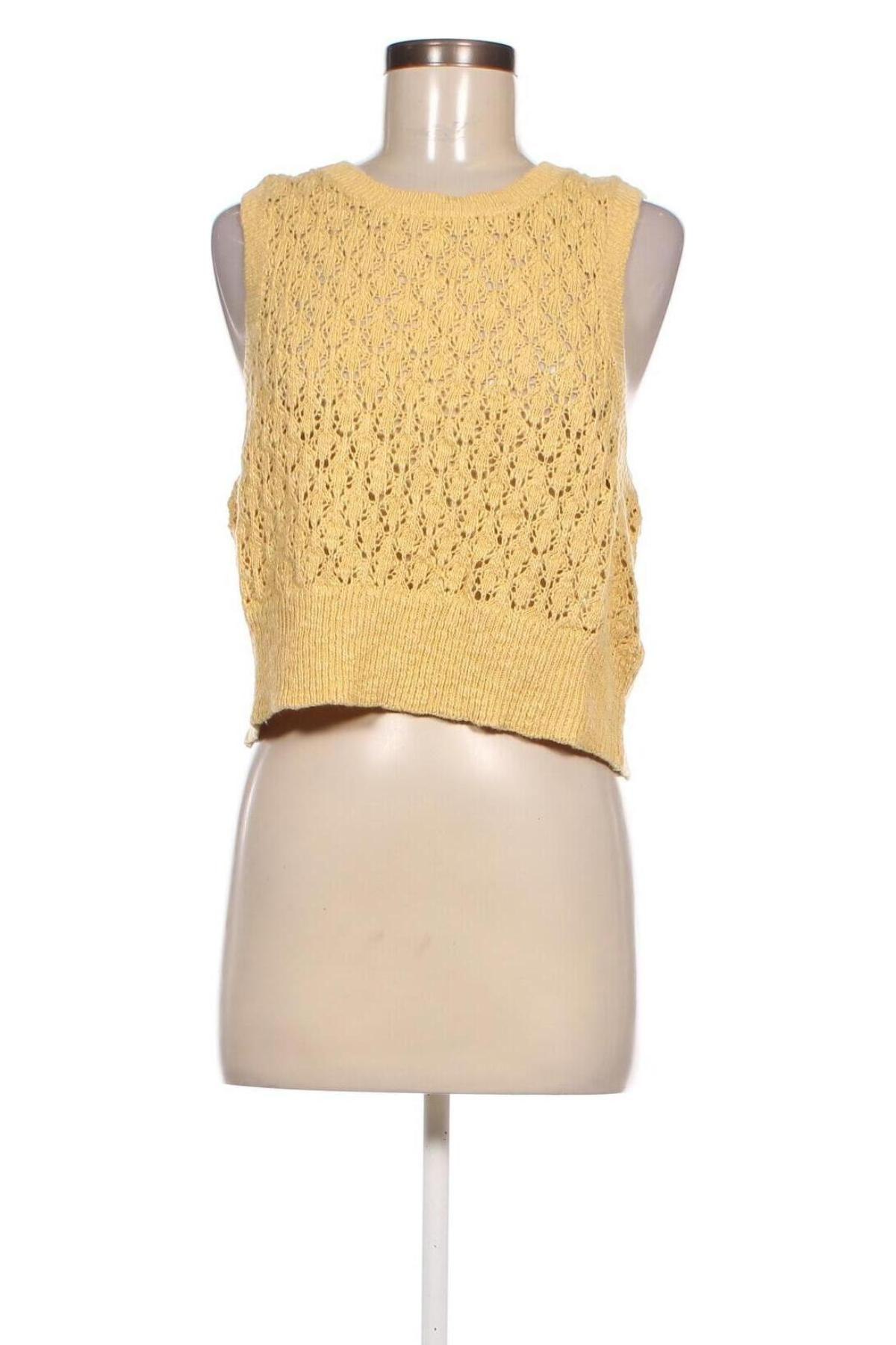 Дамски пуловер Monki, Размер XL, Цвят Жълт, Цена 14,21 лв.