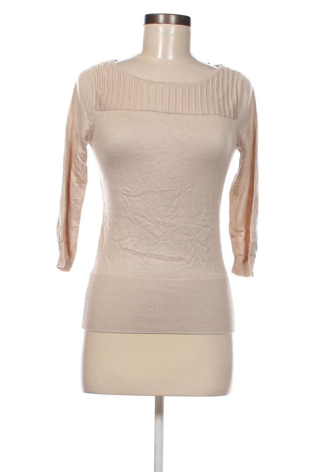 Дамски пуловер New York & Company, Размер XS, Цвят Бежов, Цена 5,51 лв.