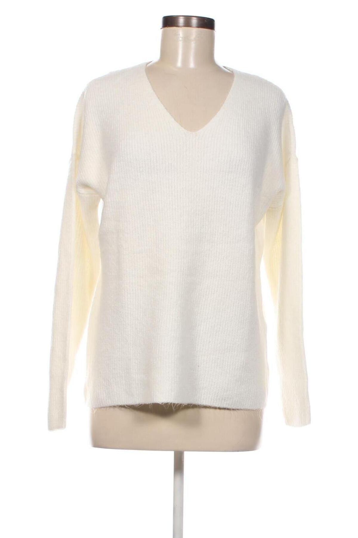 Дамски пуловер ONLY, Размер M, Цвят Бял, Цена 29,16 лв.