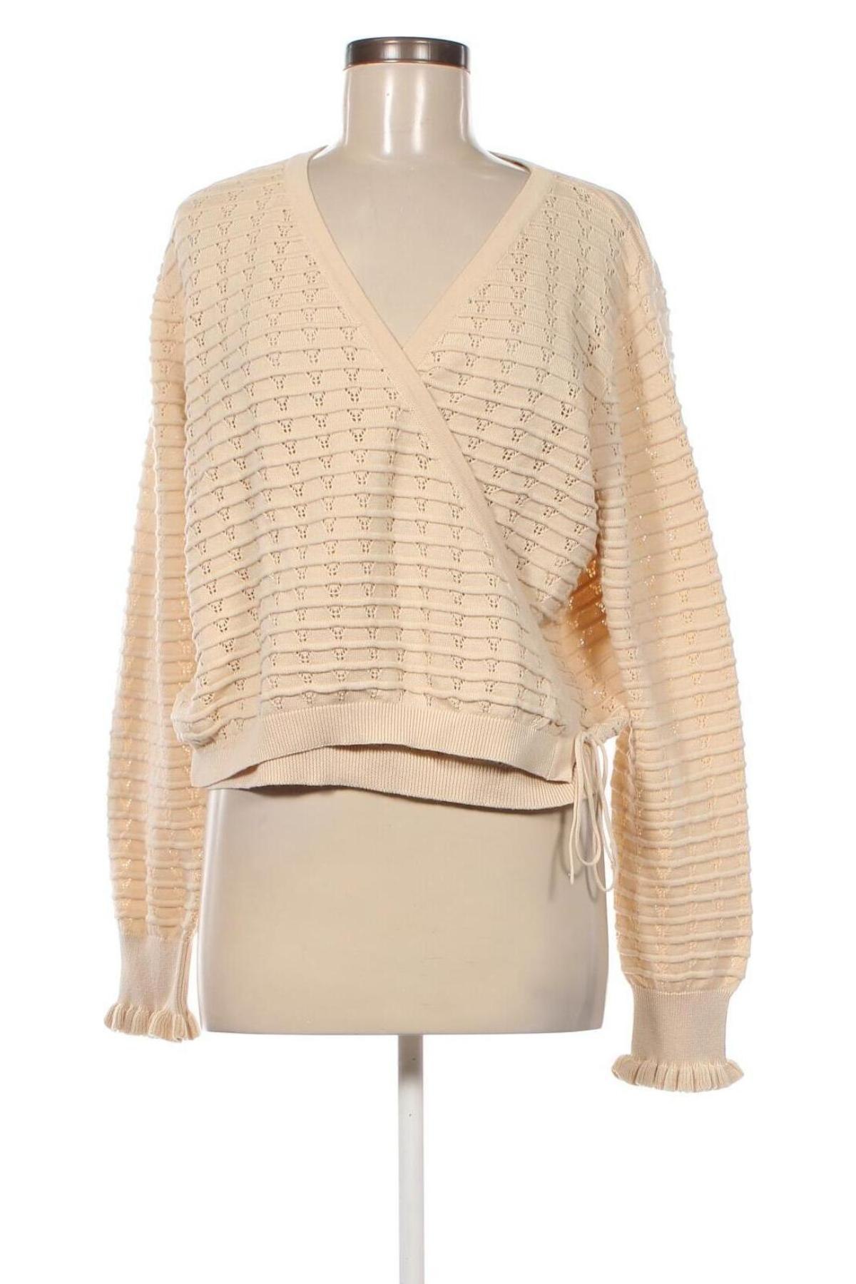 Дамски пуловер Object, Размер XL, Цвят Екрю, Цена 14,79 лв.