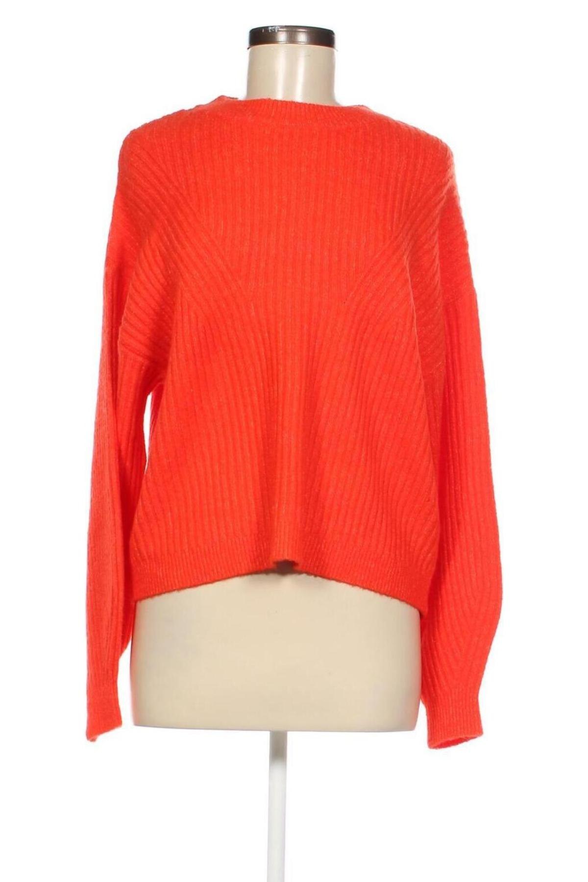 Дамски пуловер Pieces, Размер M, Цвят Оранжев, Цена 19,98 лв.