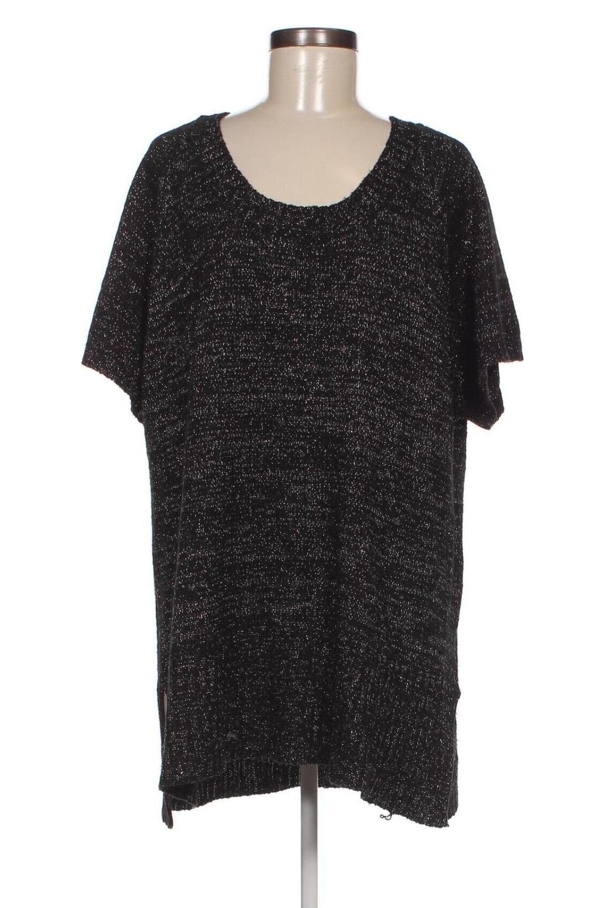 Дамски пуловер Queen-Size, Размер 4XL, Цвят Черен, Цена 16,24 лв.