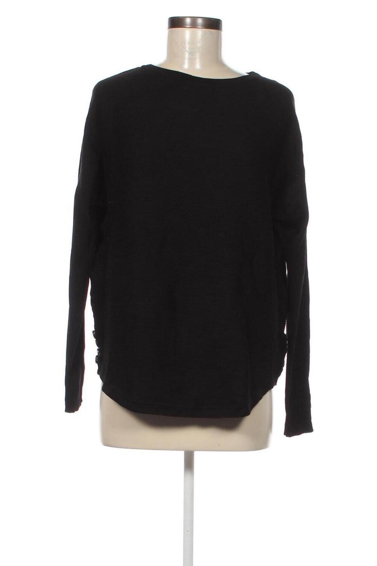 Дамски пуловер Rockmans, Размер M, Цвят Черен, Цена 39,15 лв.