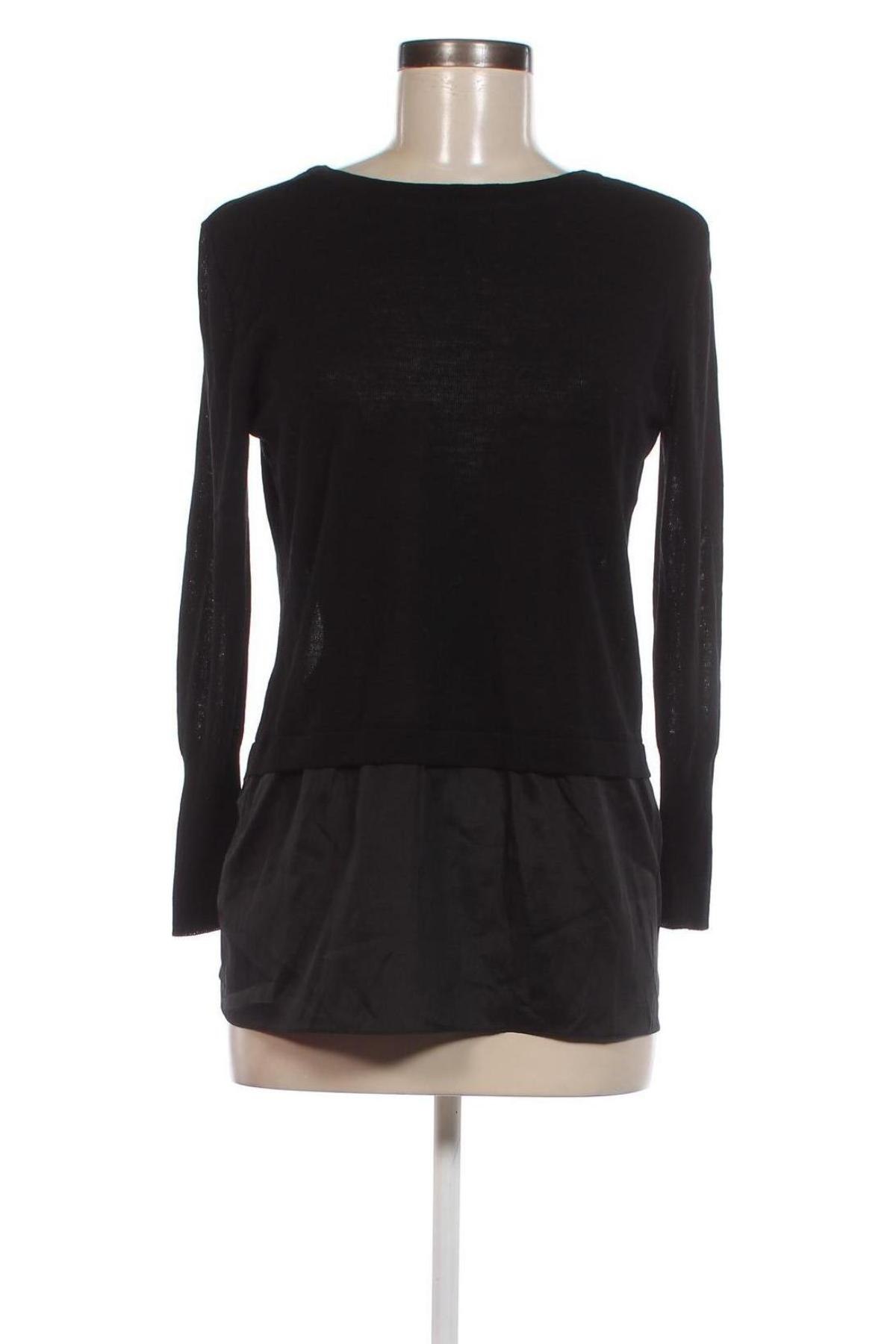 Дамски пуловер Stefanel, Размер M, Цвят Черен, Цена 34,00 лв.